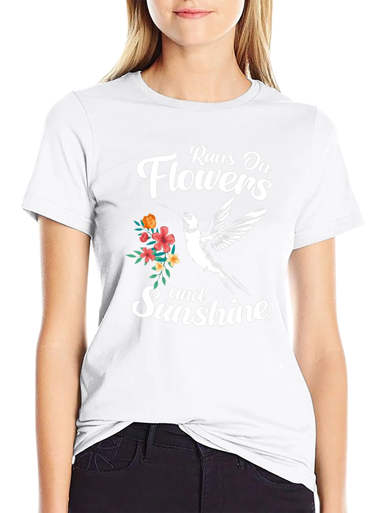 Runs On Flowers and Sunshine T-Shirt