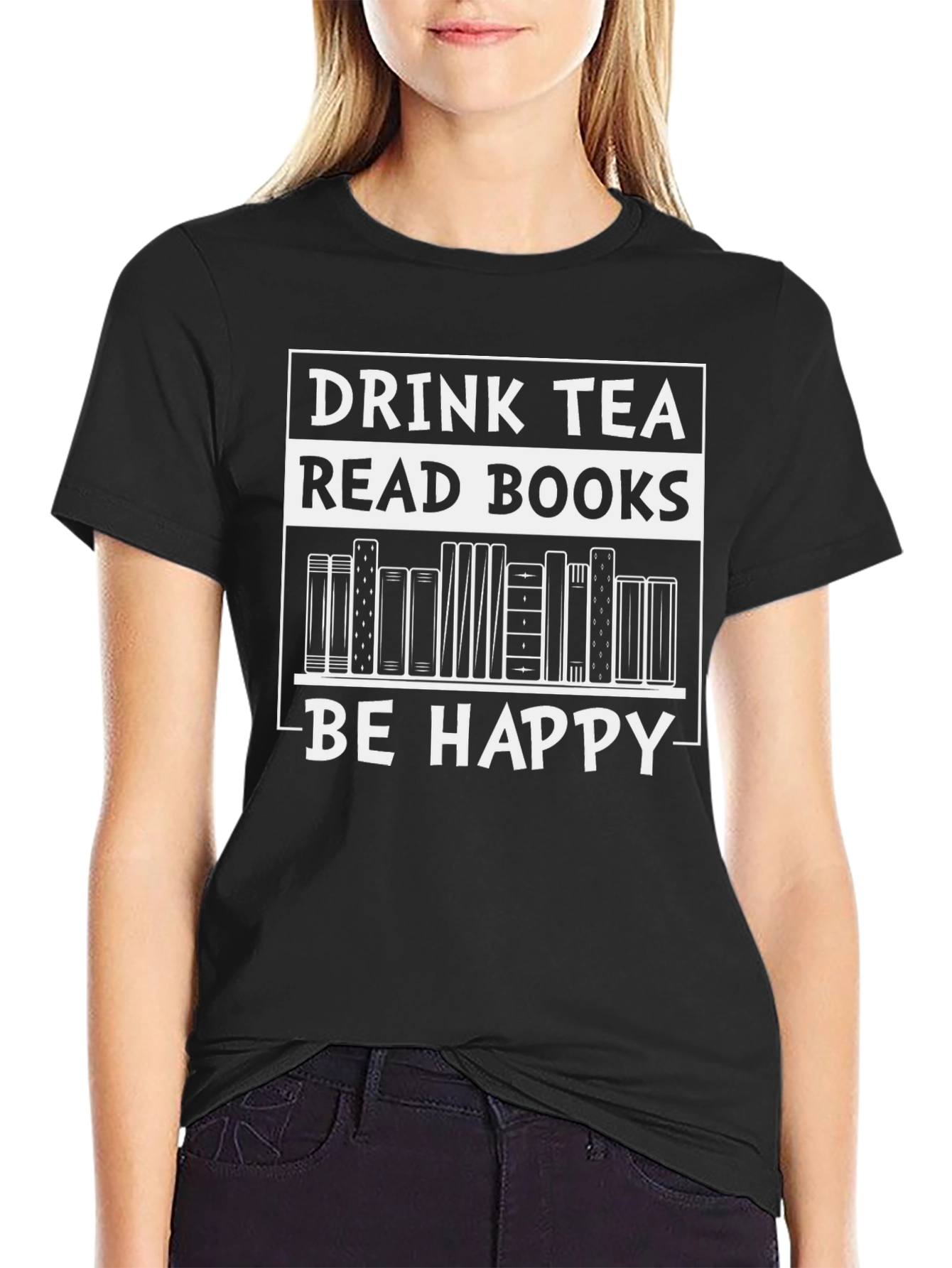 Drink Tea Read Books T-Shirt
