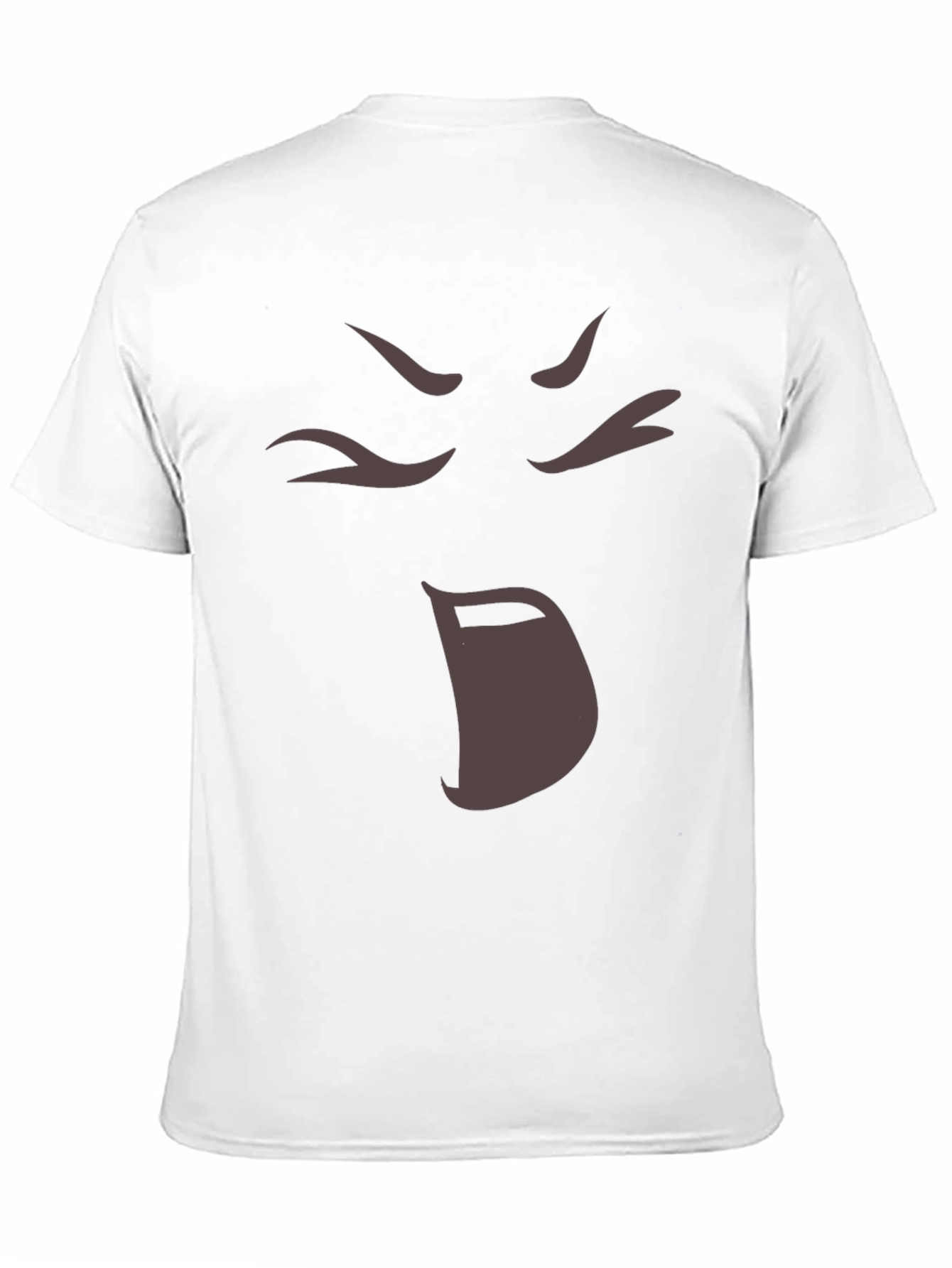 Anime Face Black T-Shirt