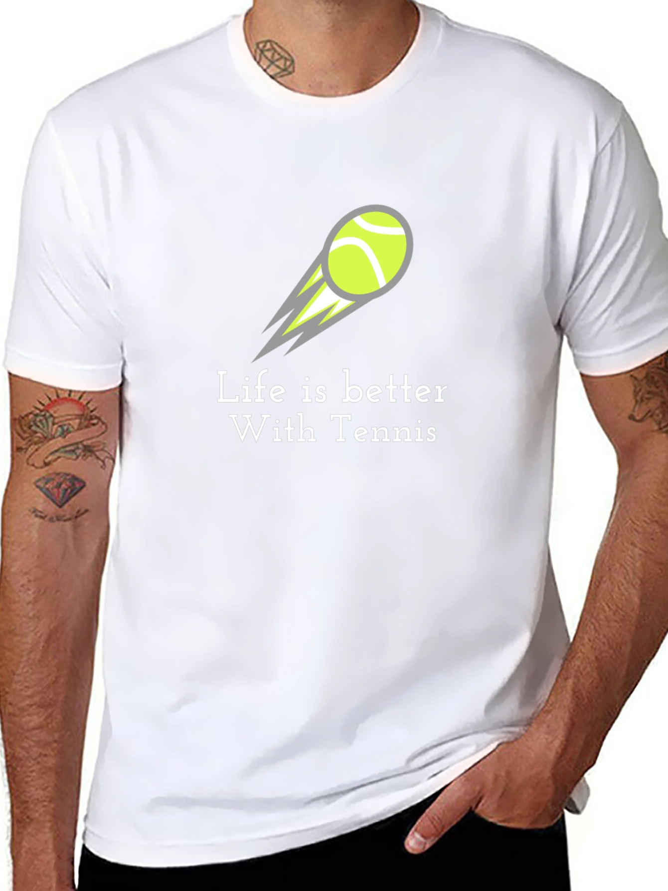 Life is Better with Tennis Graphic Tee - Unisex