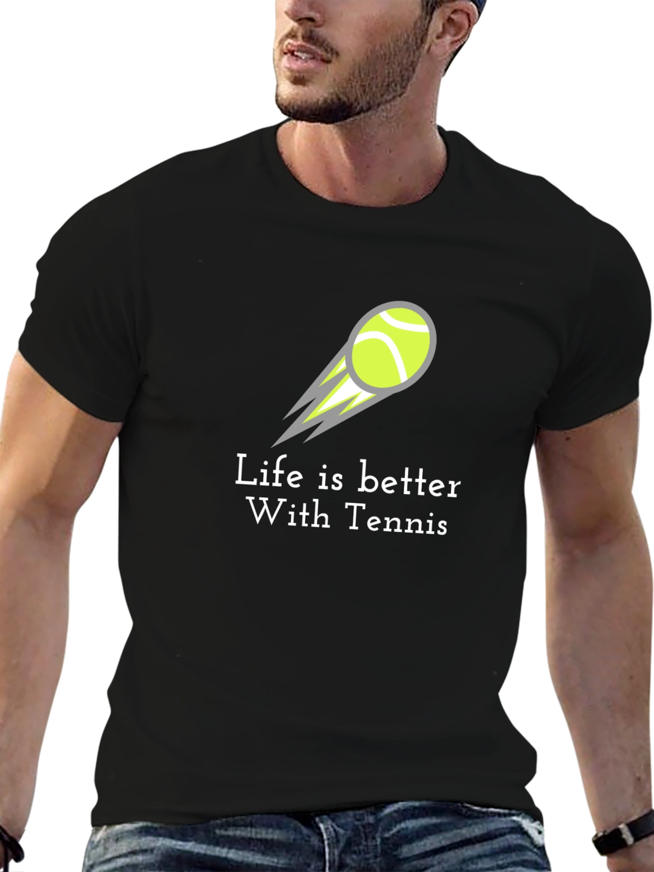 Life is Better with Tennis Graphic Tee - Unisex