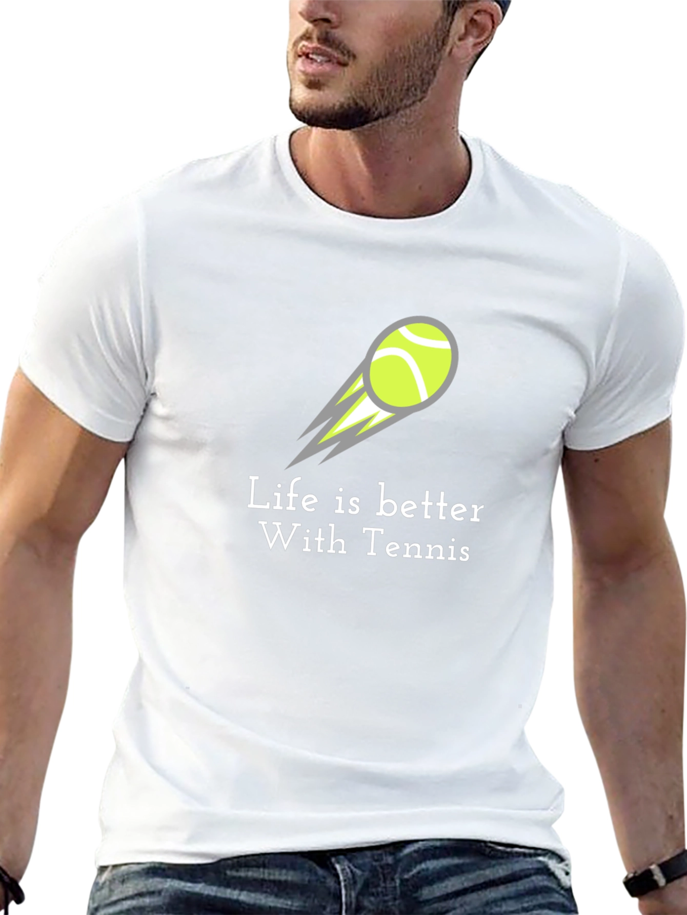 Life is Better with Tennis Graphic Tee - Unisex
