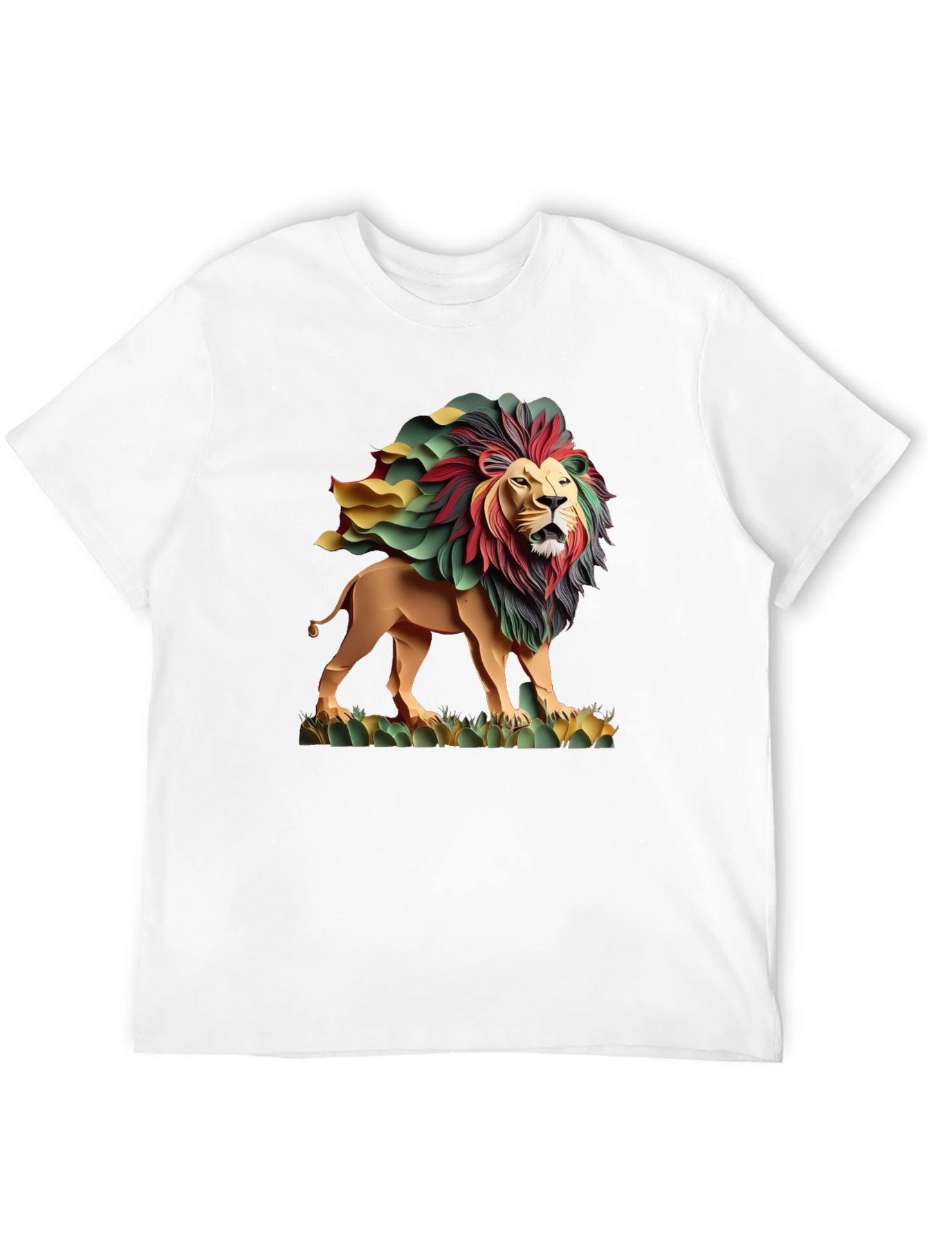 Rasta Lion Graphic Tee - Cool Reggae Style