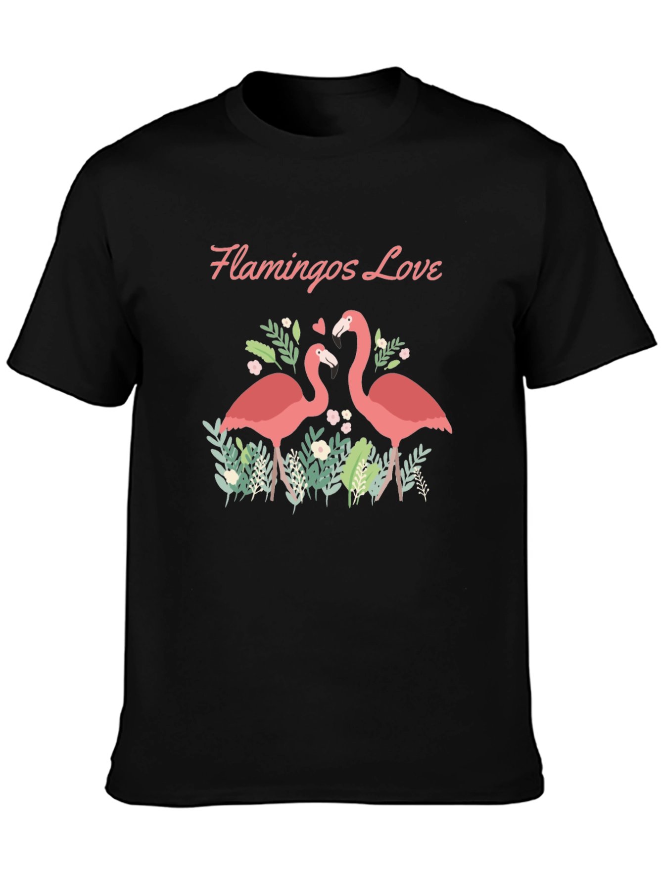 Flamingos Love Graphic T-Shirt