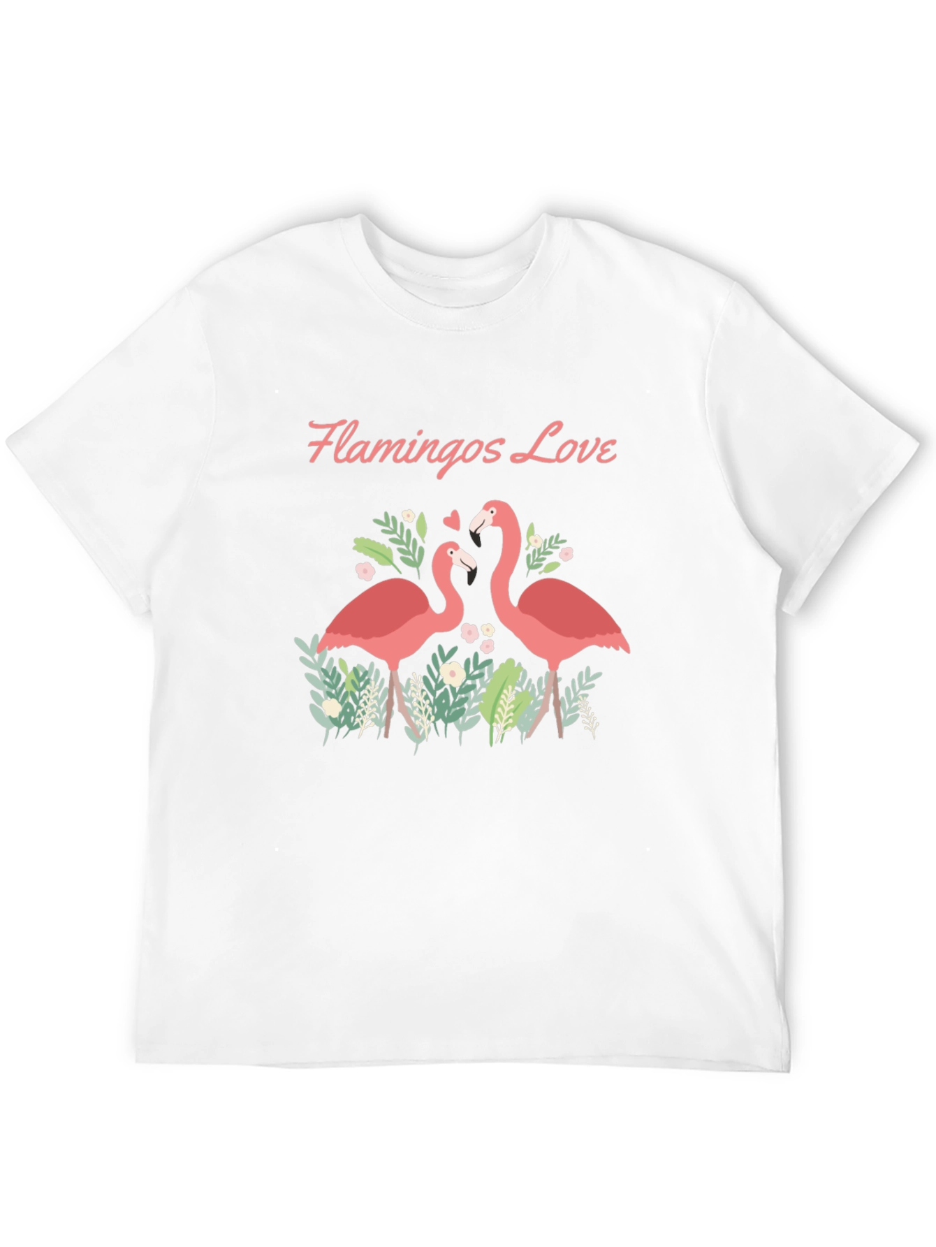 Flamingos Love Graphic T-Shirt