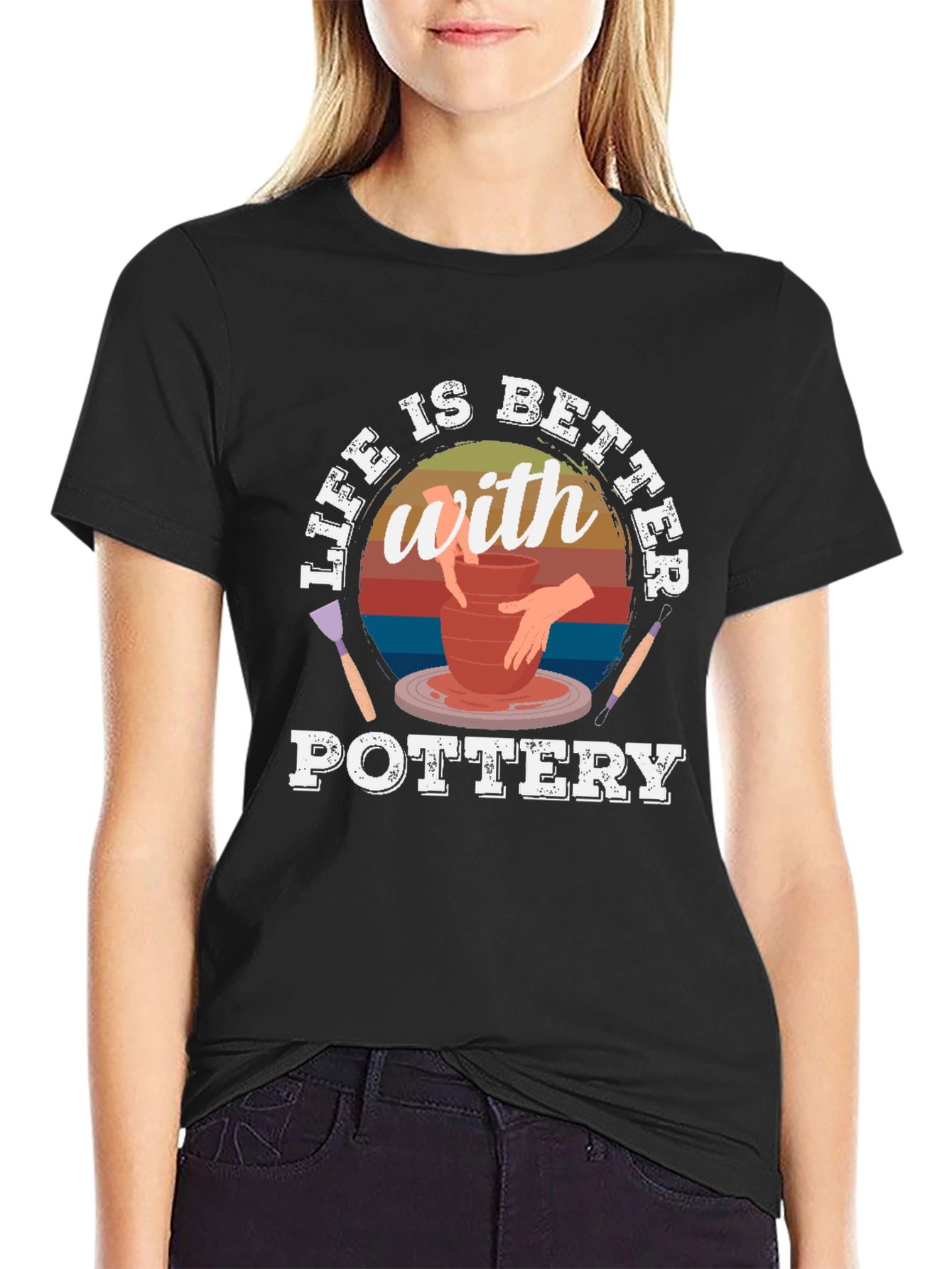 Pottery Life T-Shirt - Better with Pottery Tee