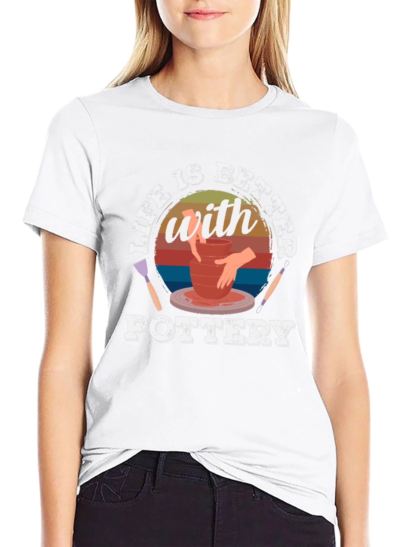 Pottery Life T-Shirt - Better with Pottery Tee