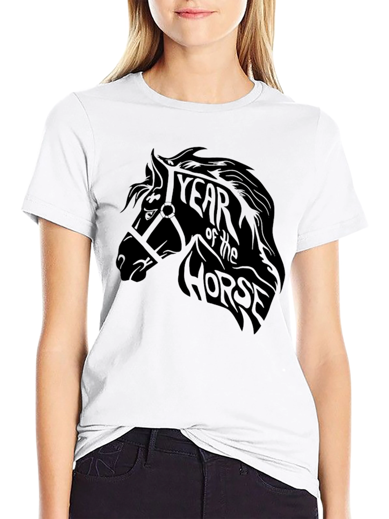 Year of the Horse Black Graphic Tee