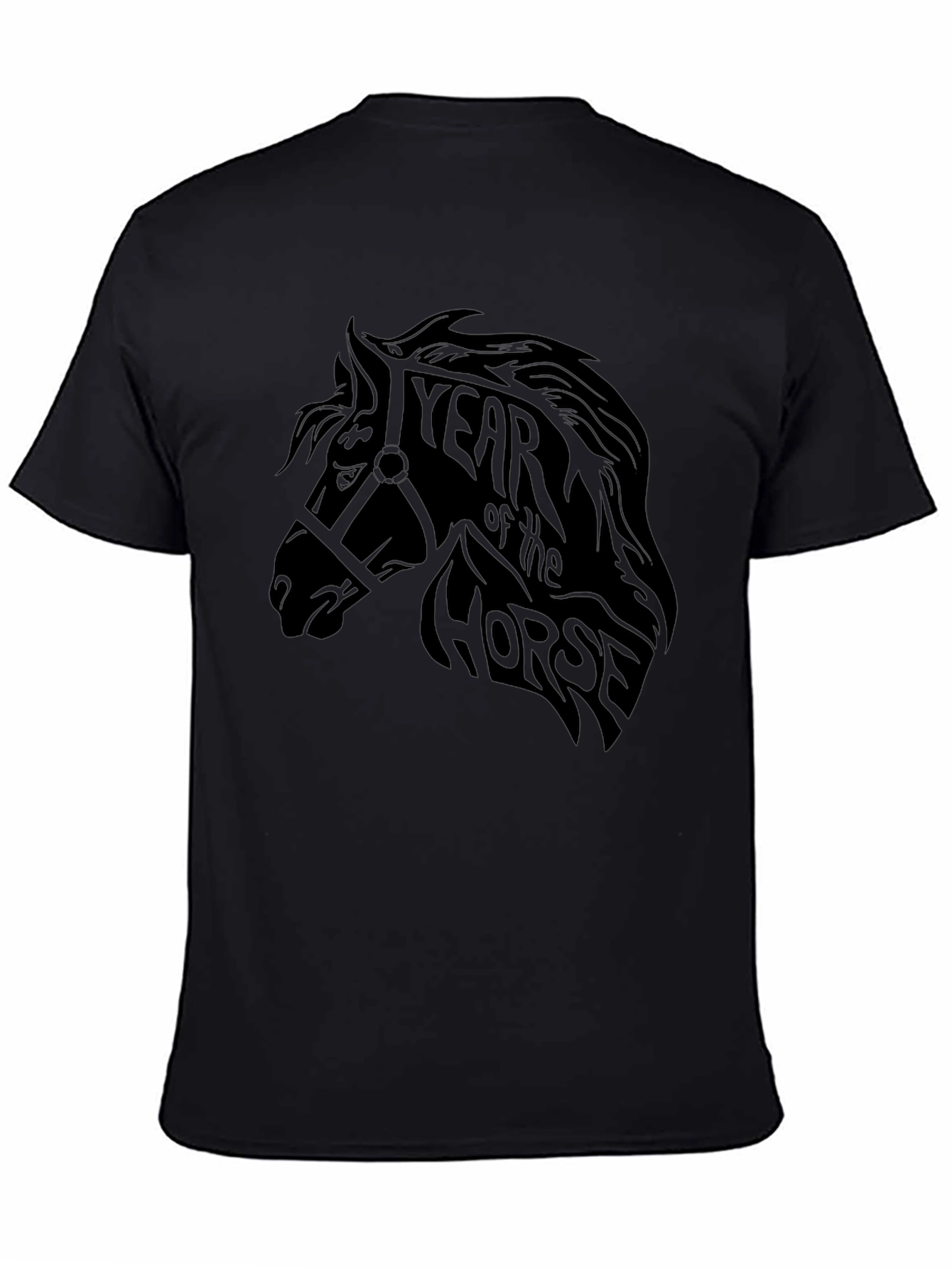 Year of the Horse Black Graphic Tee
