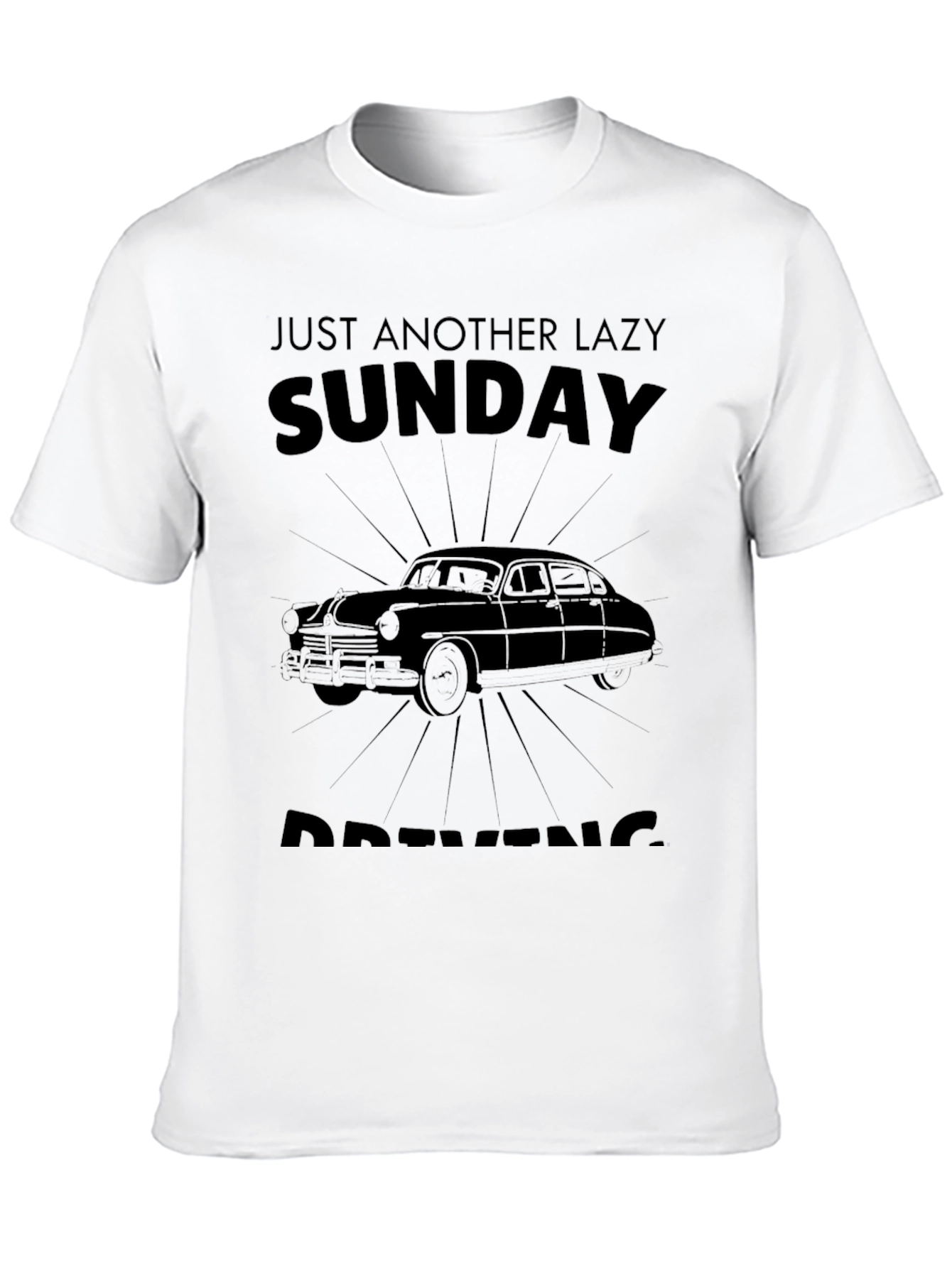 Lazy Sunday Driving Graphic T-Shirt