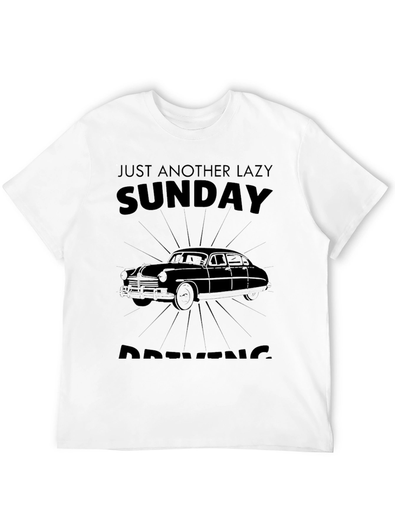 Lazy Sunday Driving Graphic T-Shirt