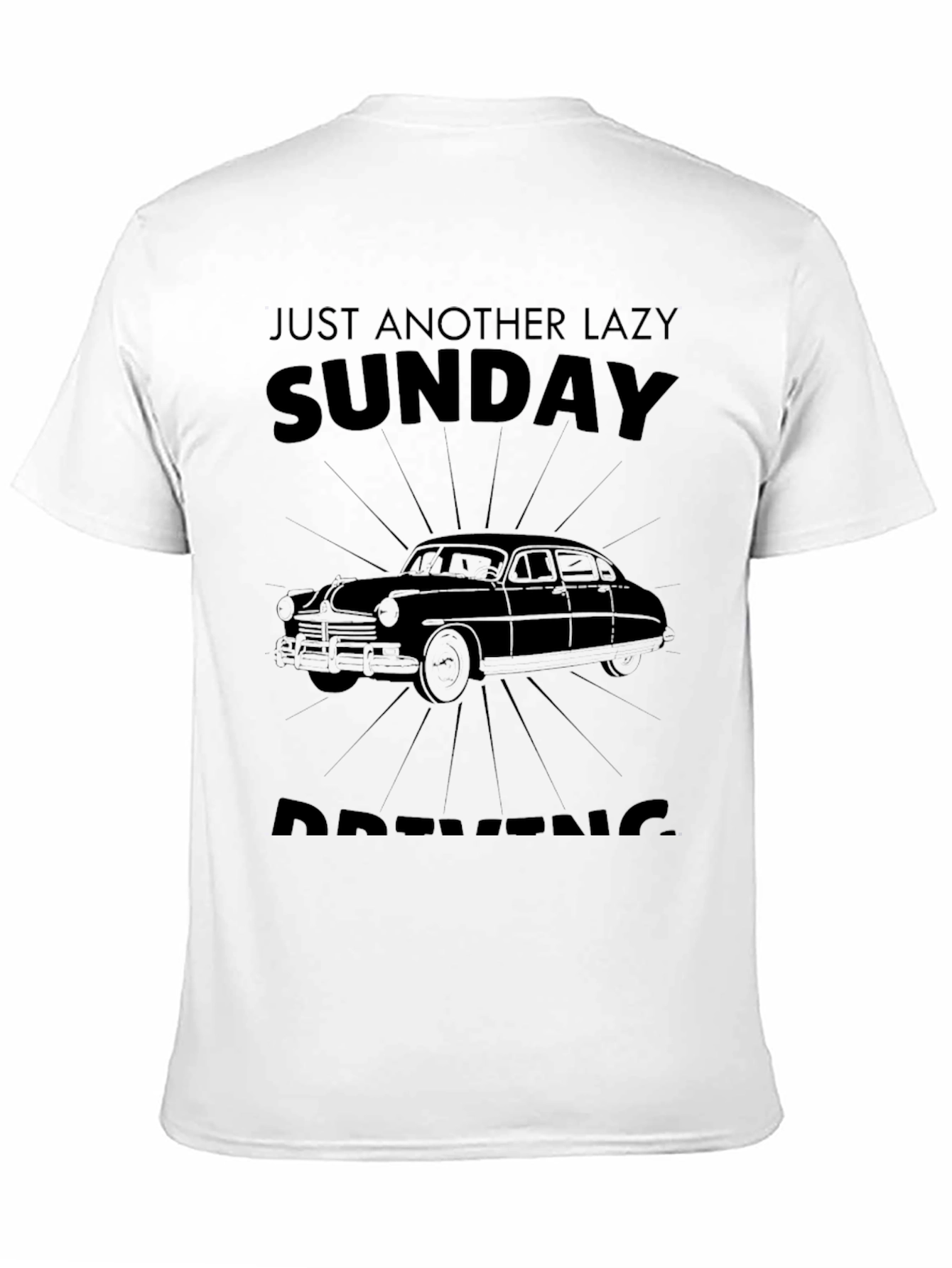 Lazy Sunday Driving Graphic T-Shirt