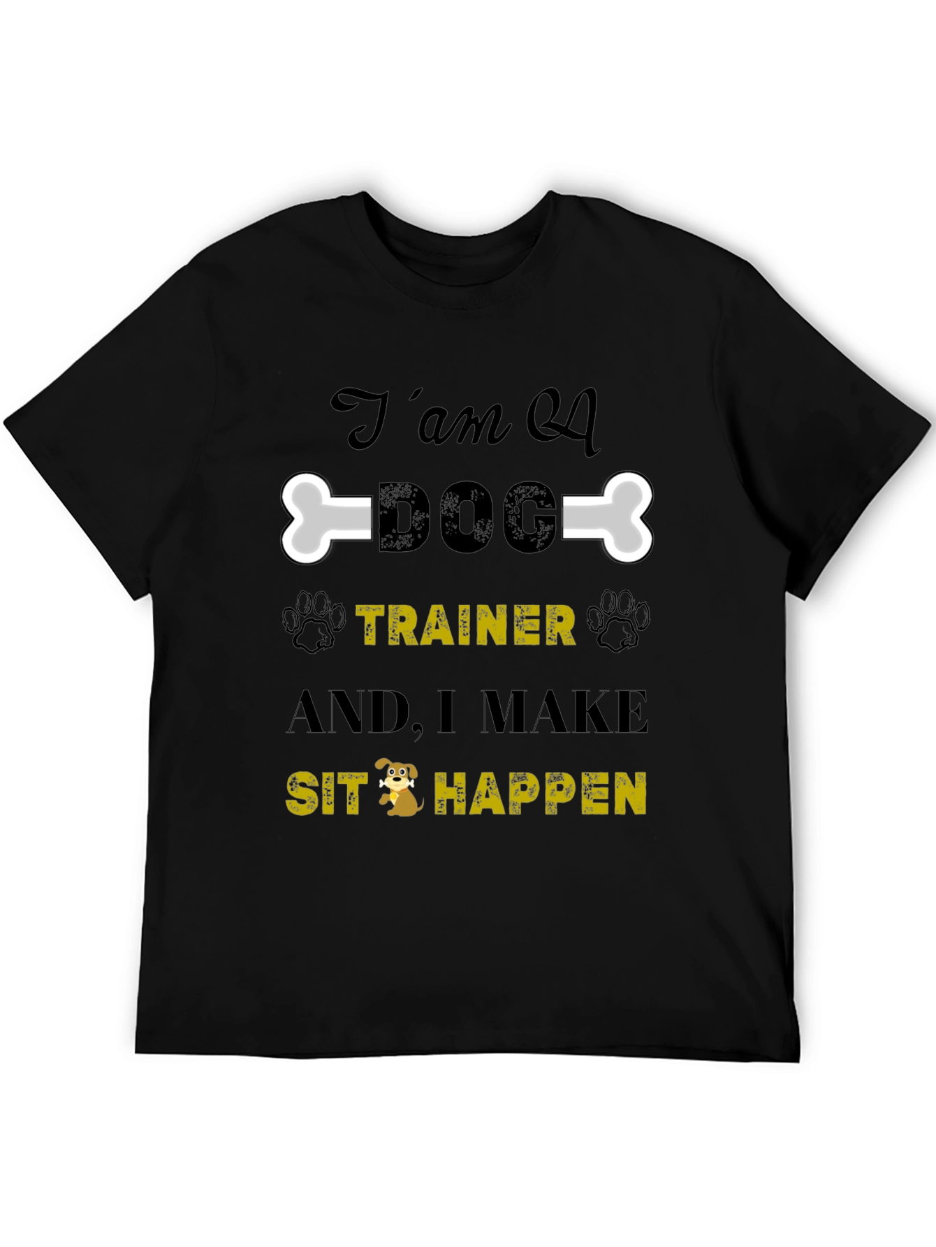 Dog Trainer T-Shirt - Sit Happens Tee
