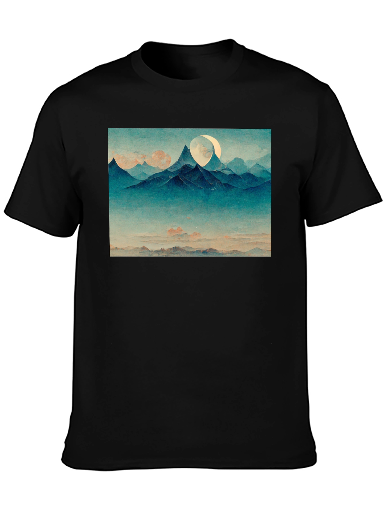 Mountain Vista Graphic Tee - Black
