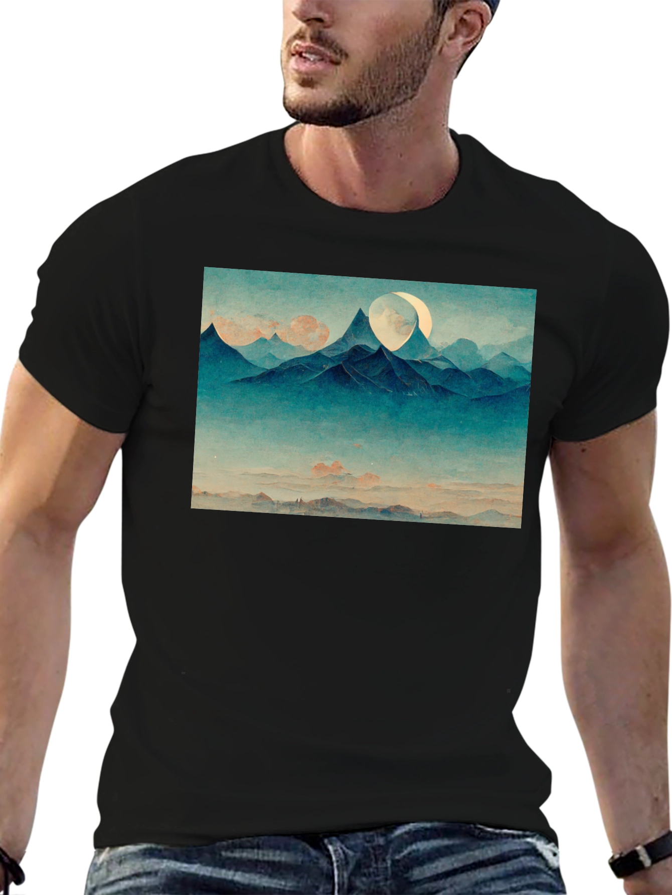 Mountain Vista Graphic Tee - Black