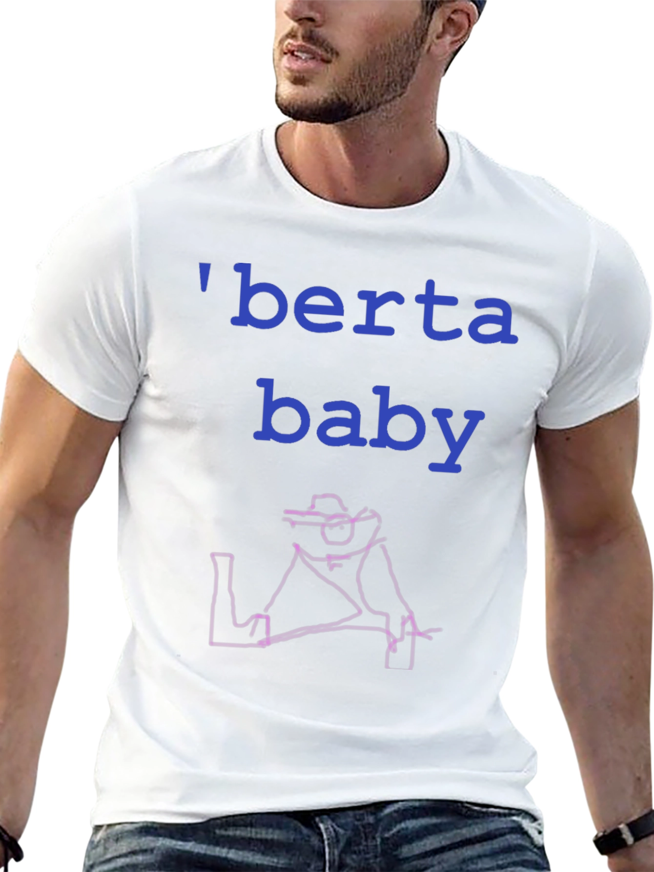 Berta Baby T-Shirt - Unique Line Art Tee