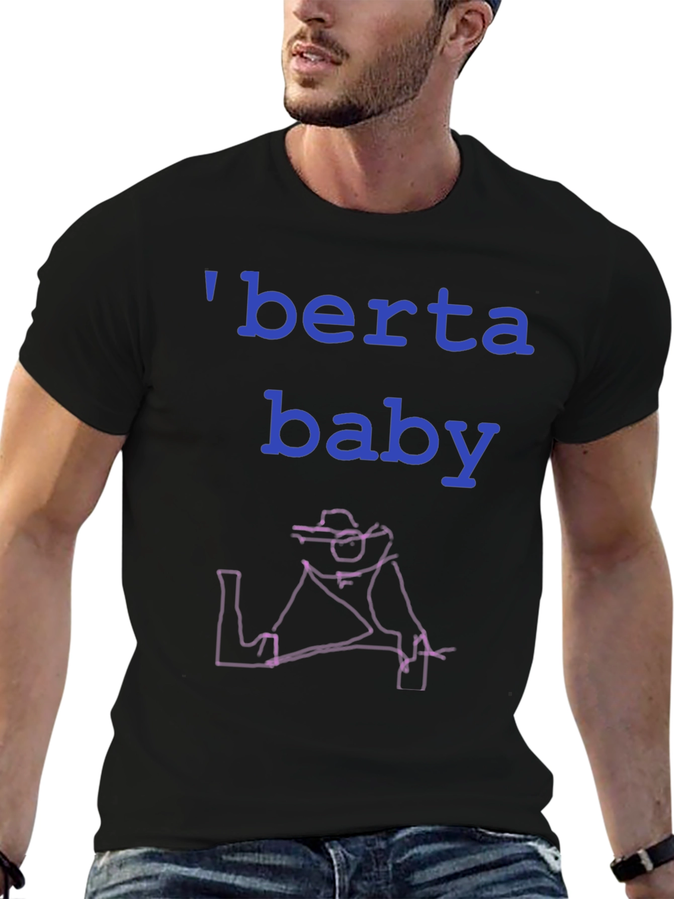 Berta Baby T-Shirt - Unique Line Art Tee