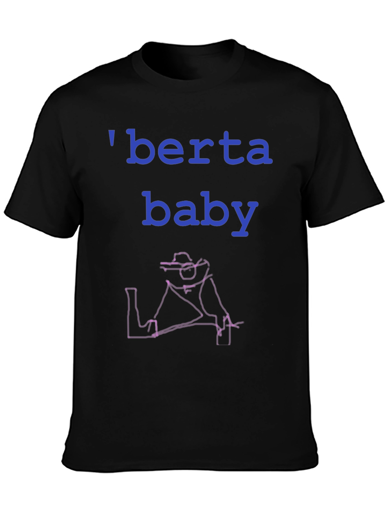 Berta Baby T-Shirt - Unique Line Art Tee