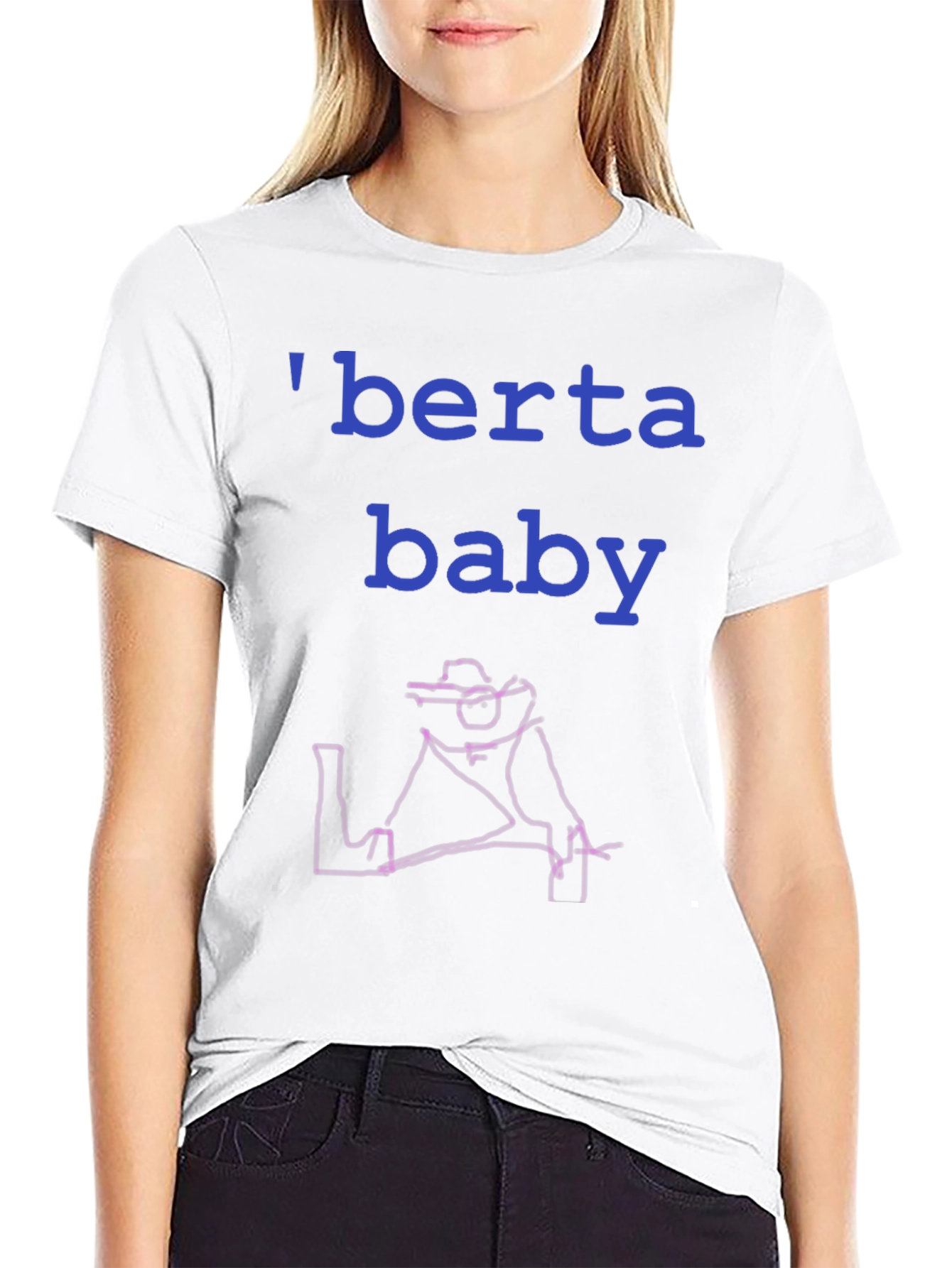 Berta Baby T-Shirt - Unique Line Art Tee