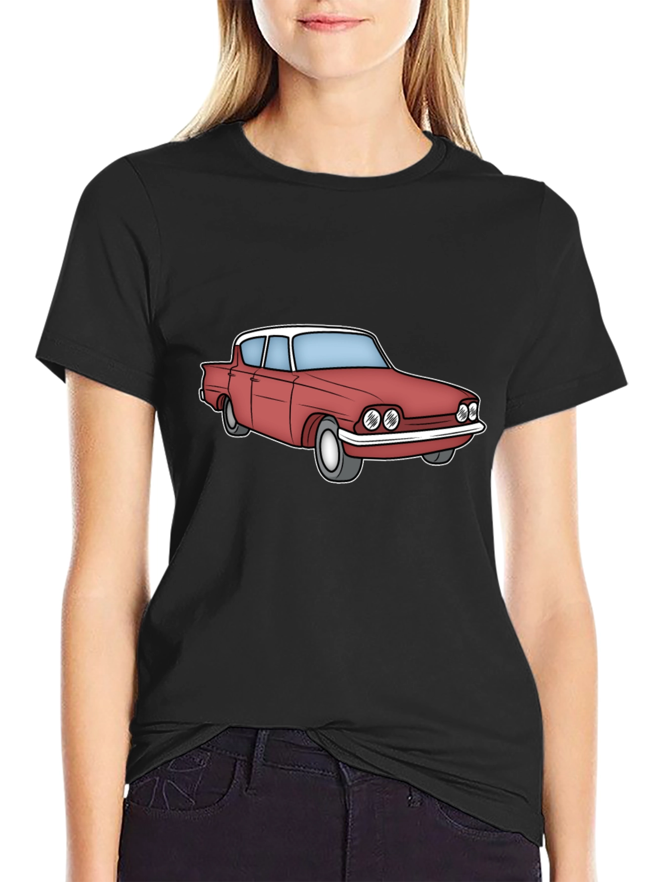 Classic Car Graphic Tee - Black