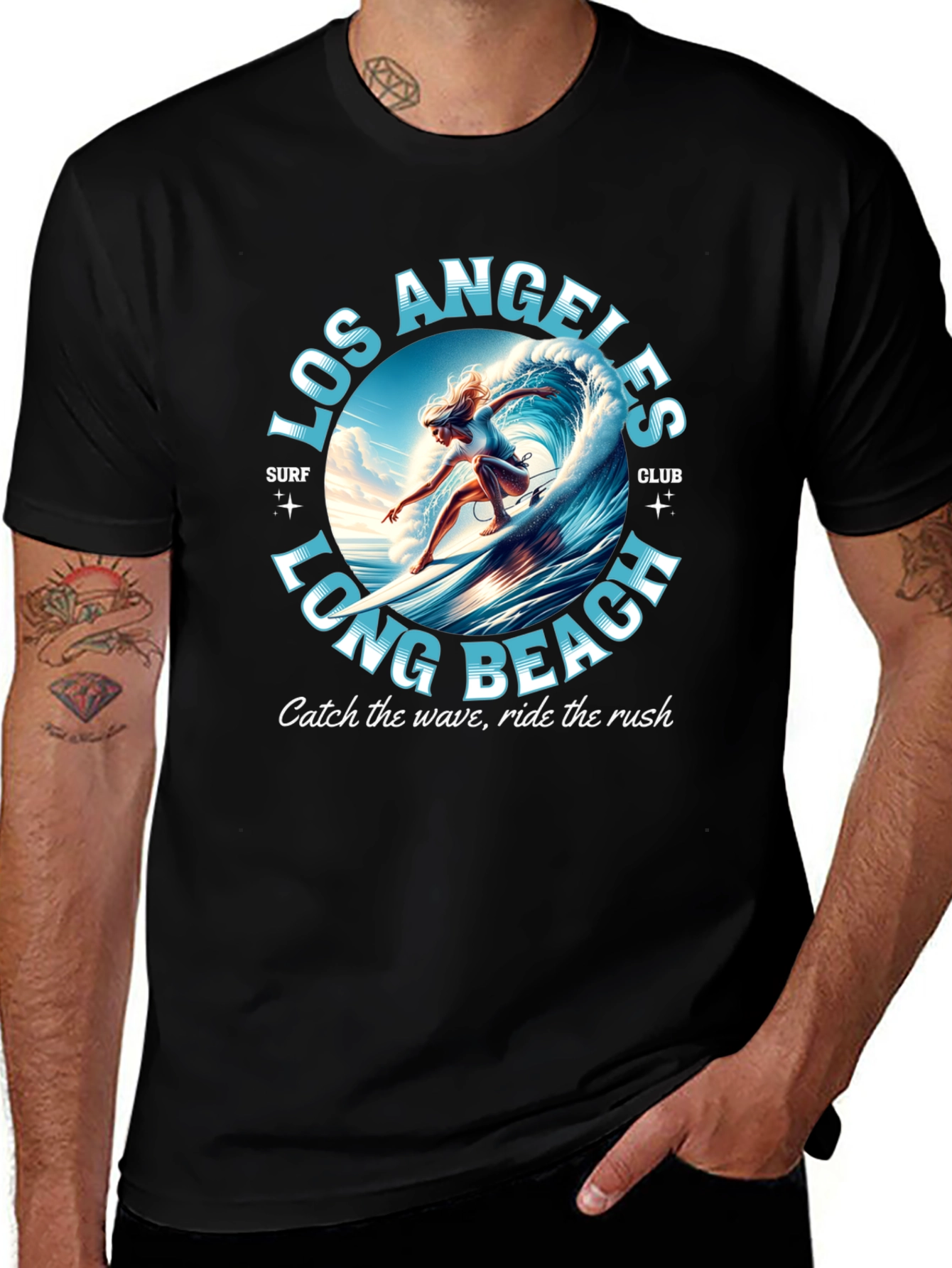 Los Angeles Long Beach Surf Club Graphic Tee