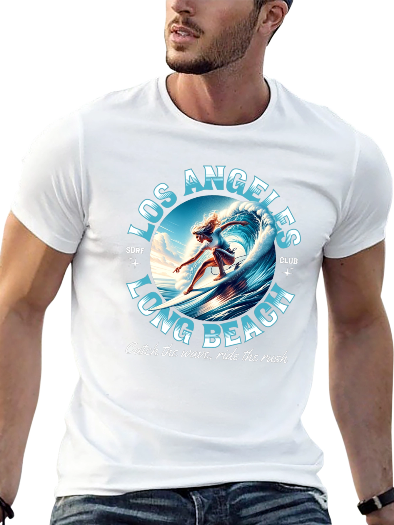 Los Angeles Long Beach Surf Club Graphic Tee