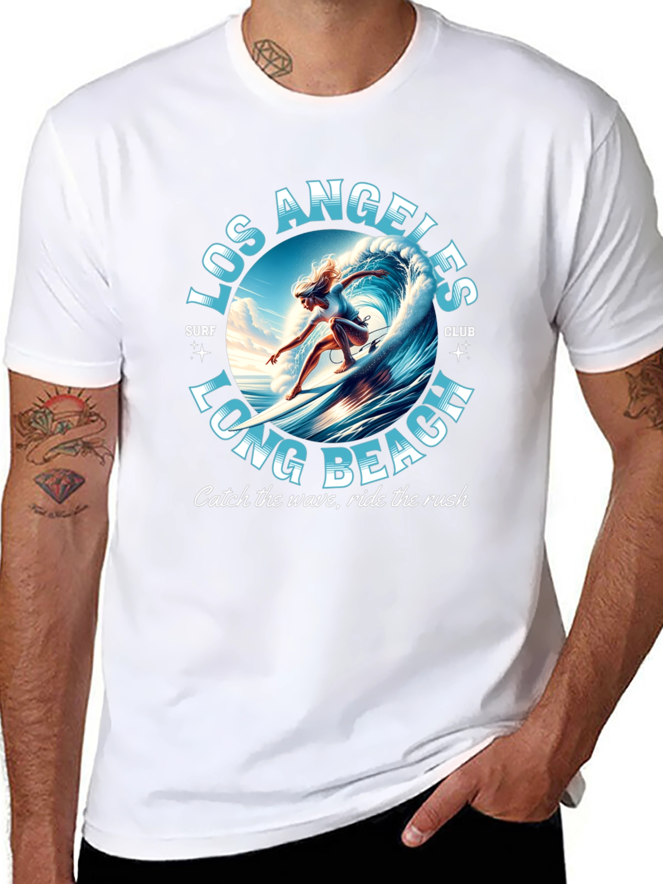 Los Angeles Long Beach Surf Club Graphic Tee