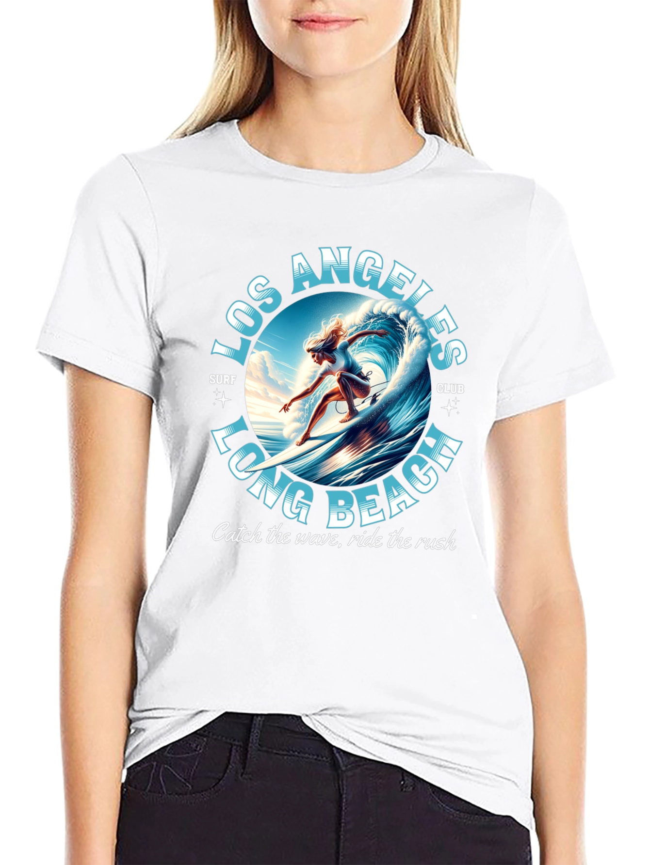 Los Angeles Long Beach Surf Club Graphic Tee