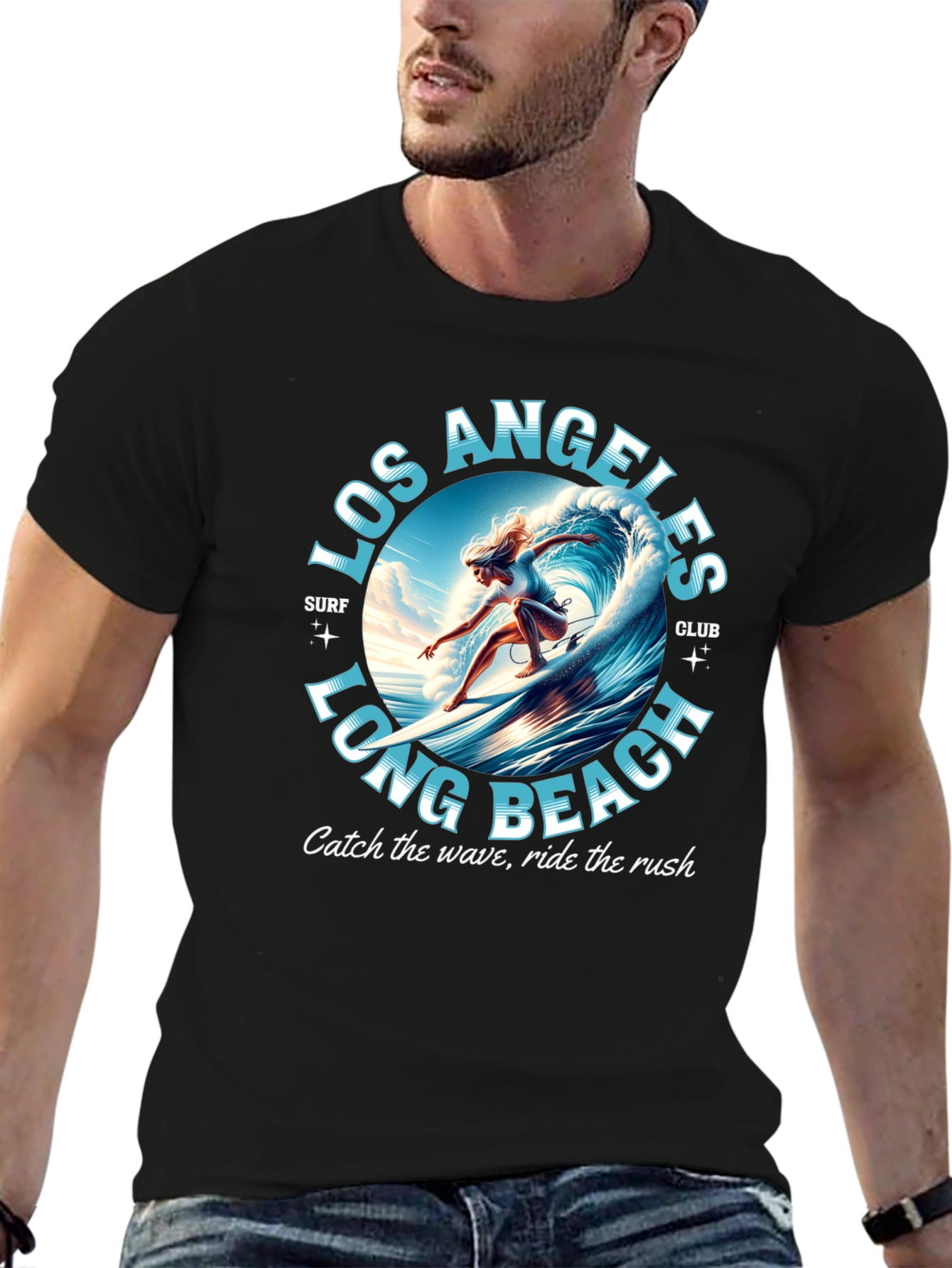 Los Angeles Long Beach Surf Club Graphic Tee