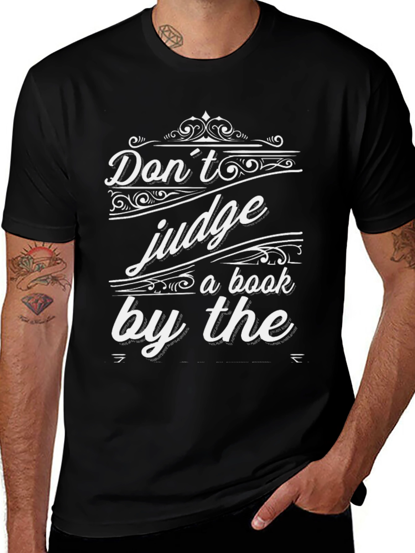 Dont Judge a Book by The Cover Black T-Shirt