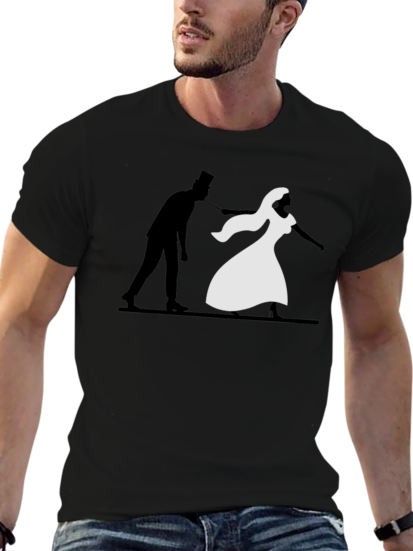 Humorous Silhouette T-Shirt