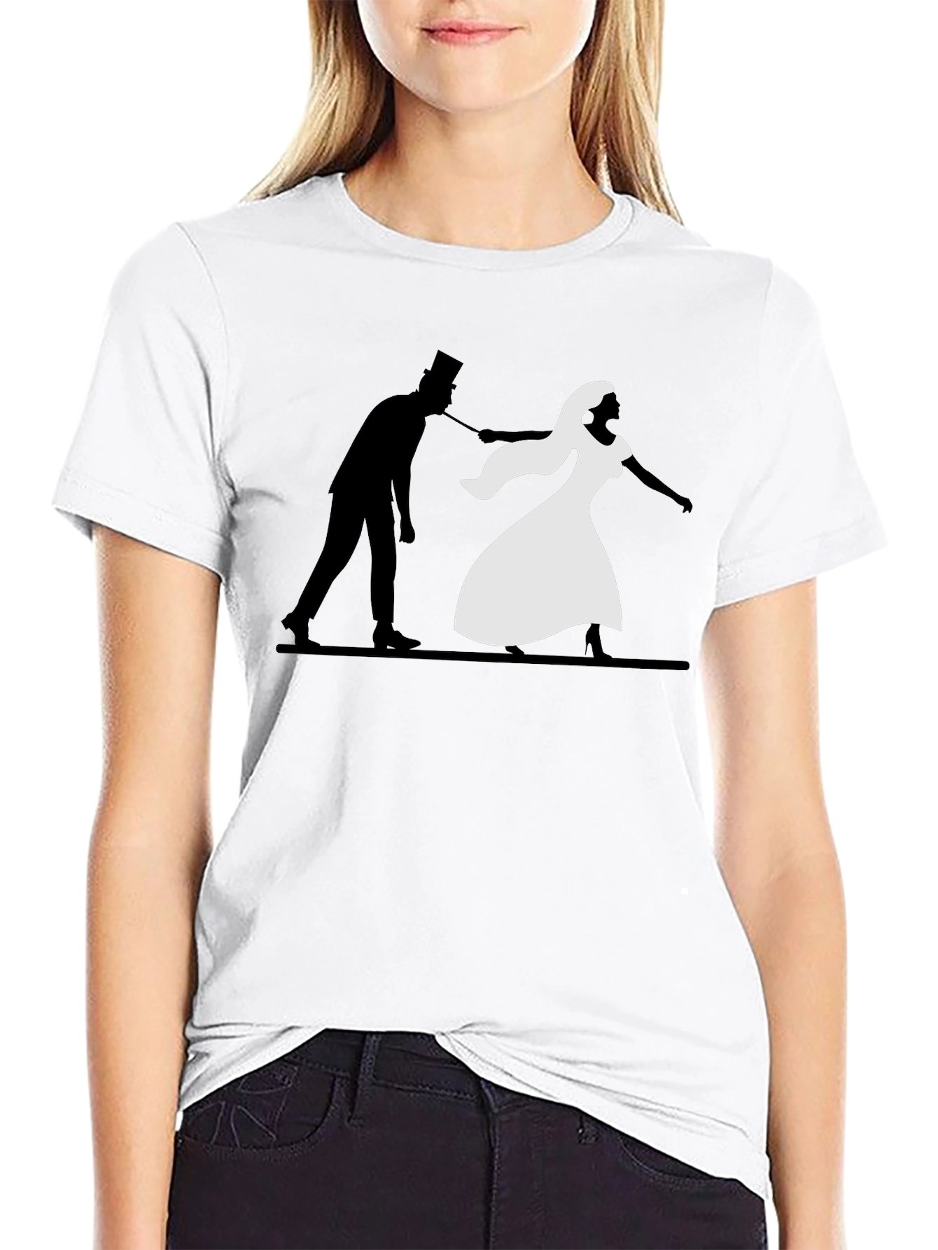 Humorous Silhouette T-Shirt