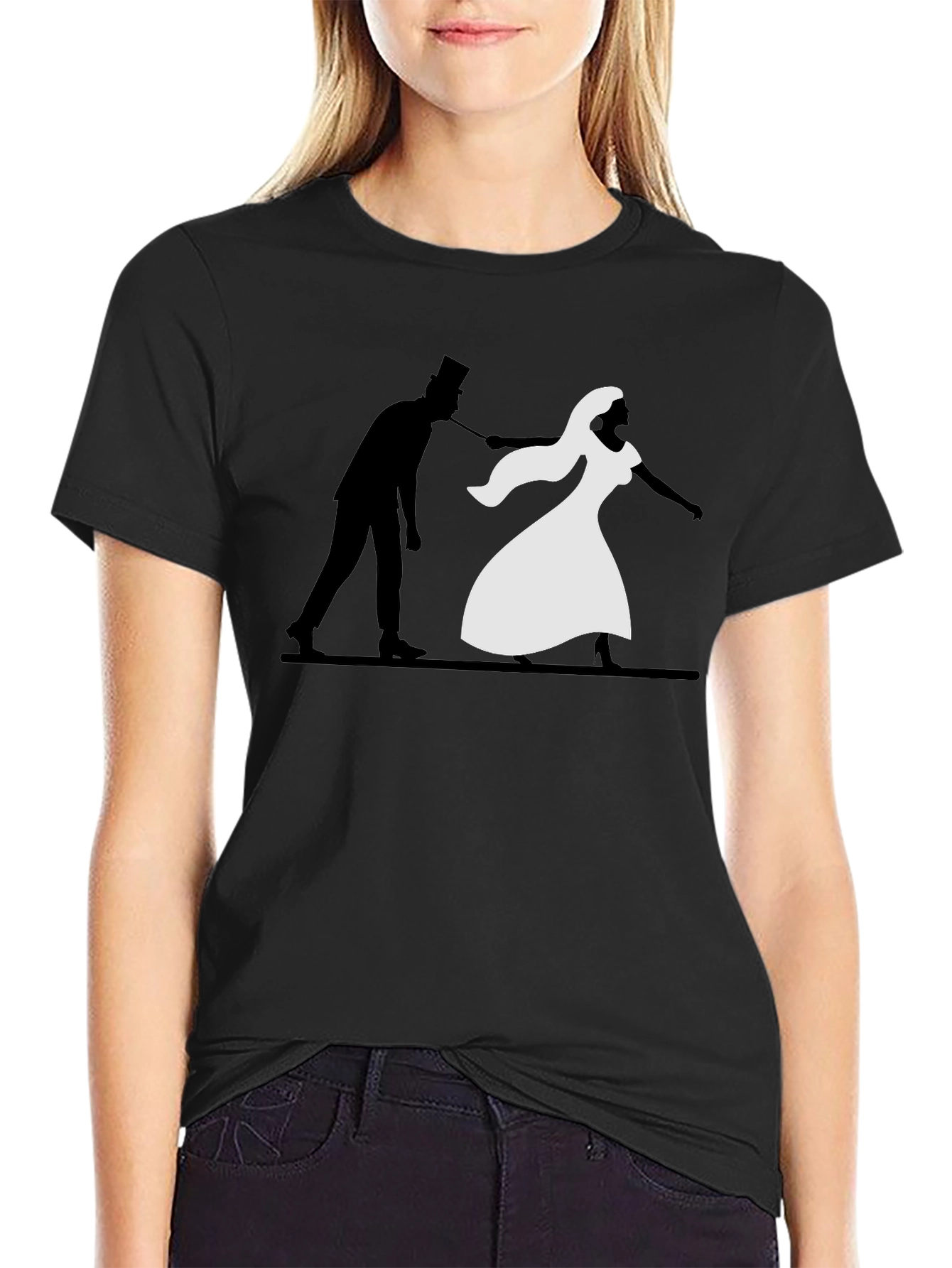 Humorous Silhouette T-Shirt