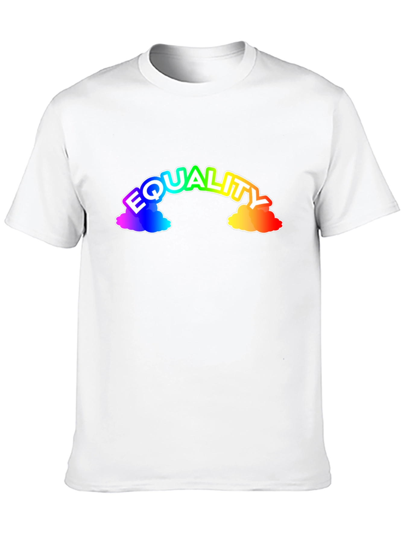 Equality Rainbow Graphic Black T-Shirt