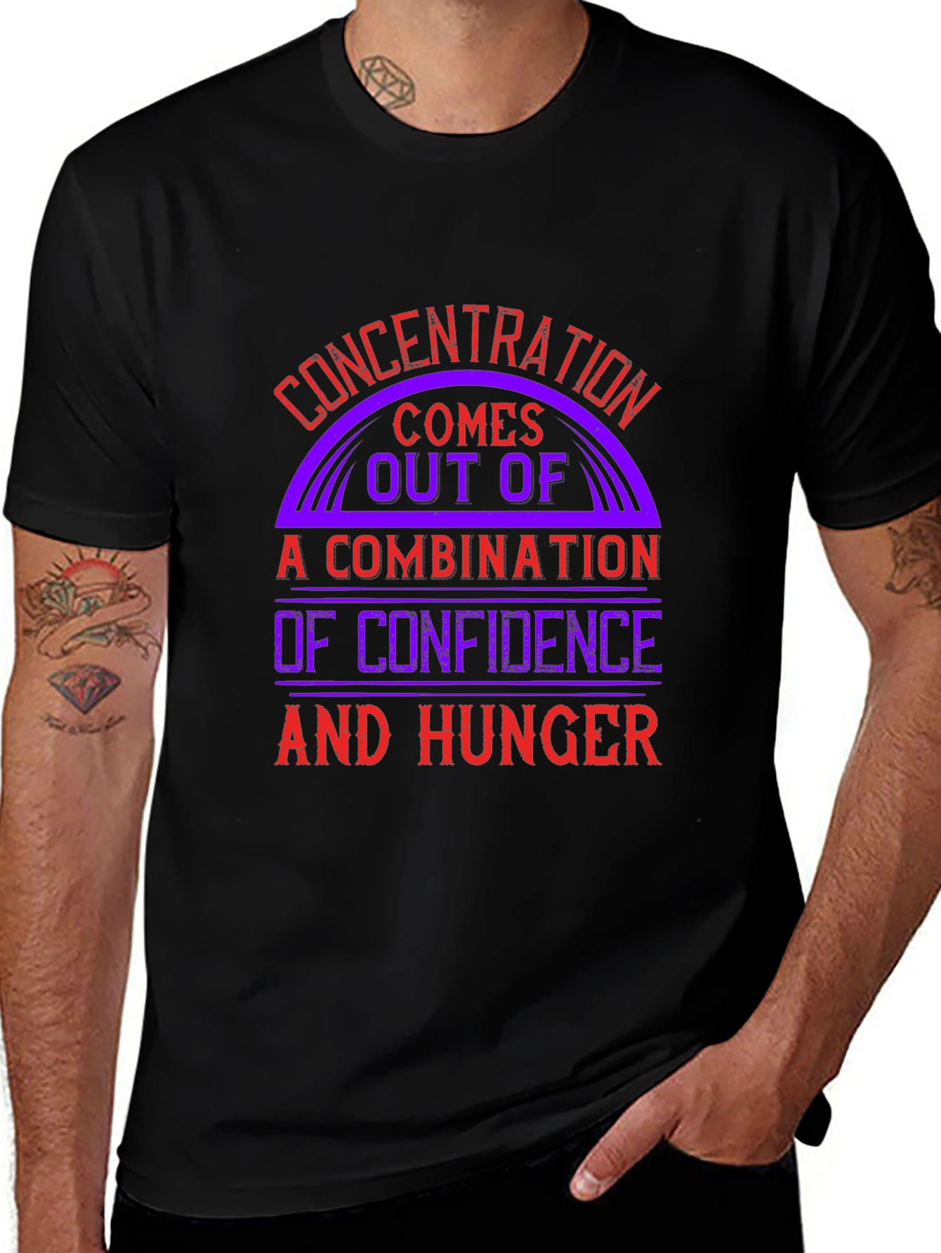 Concentration Confidence & Hunger Graphic Tee