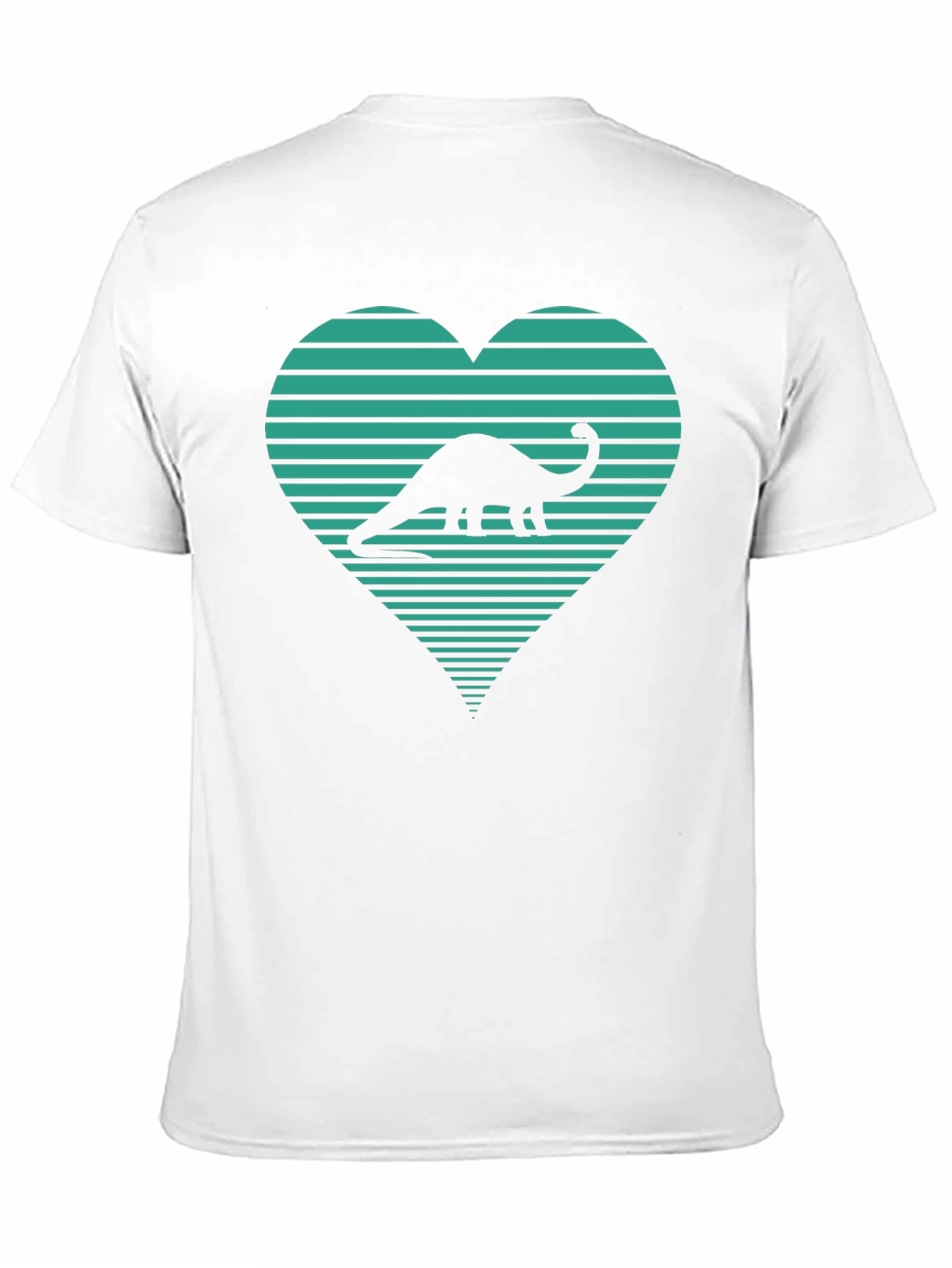 Dinosaur Heart Graphic Tee - Black