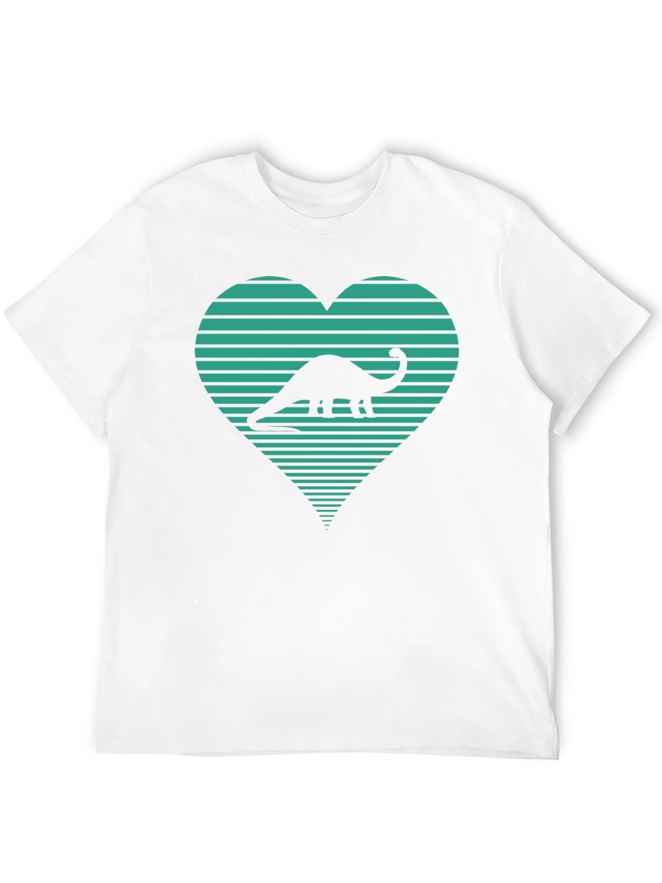 Dinosaur Heart Graphic Tee - Black