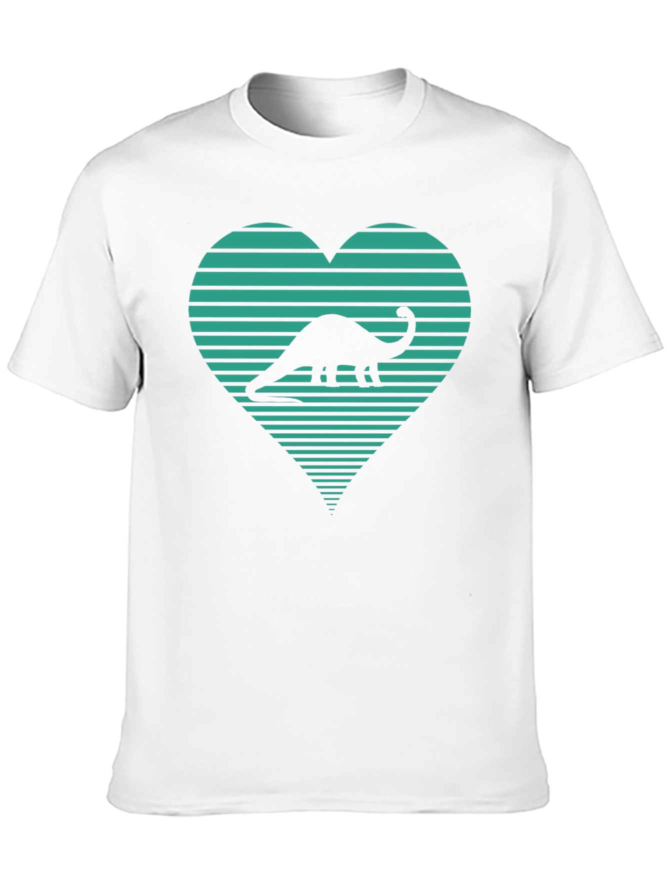 Dinosaur Heart Graphic Tee - Black