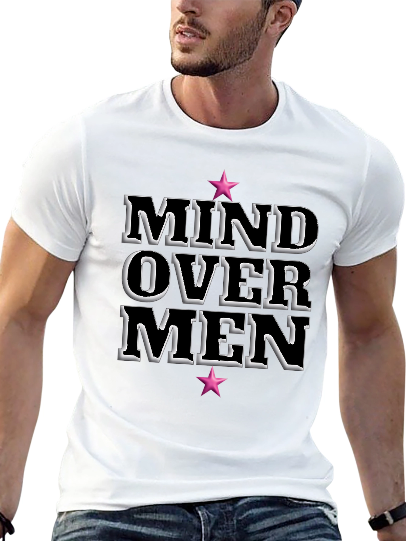 Mind Over Men Black Graphic Tee
