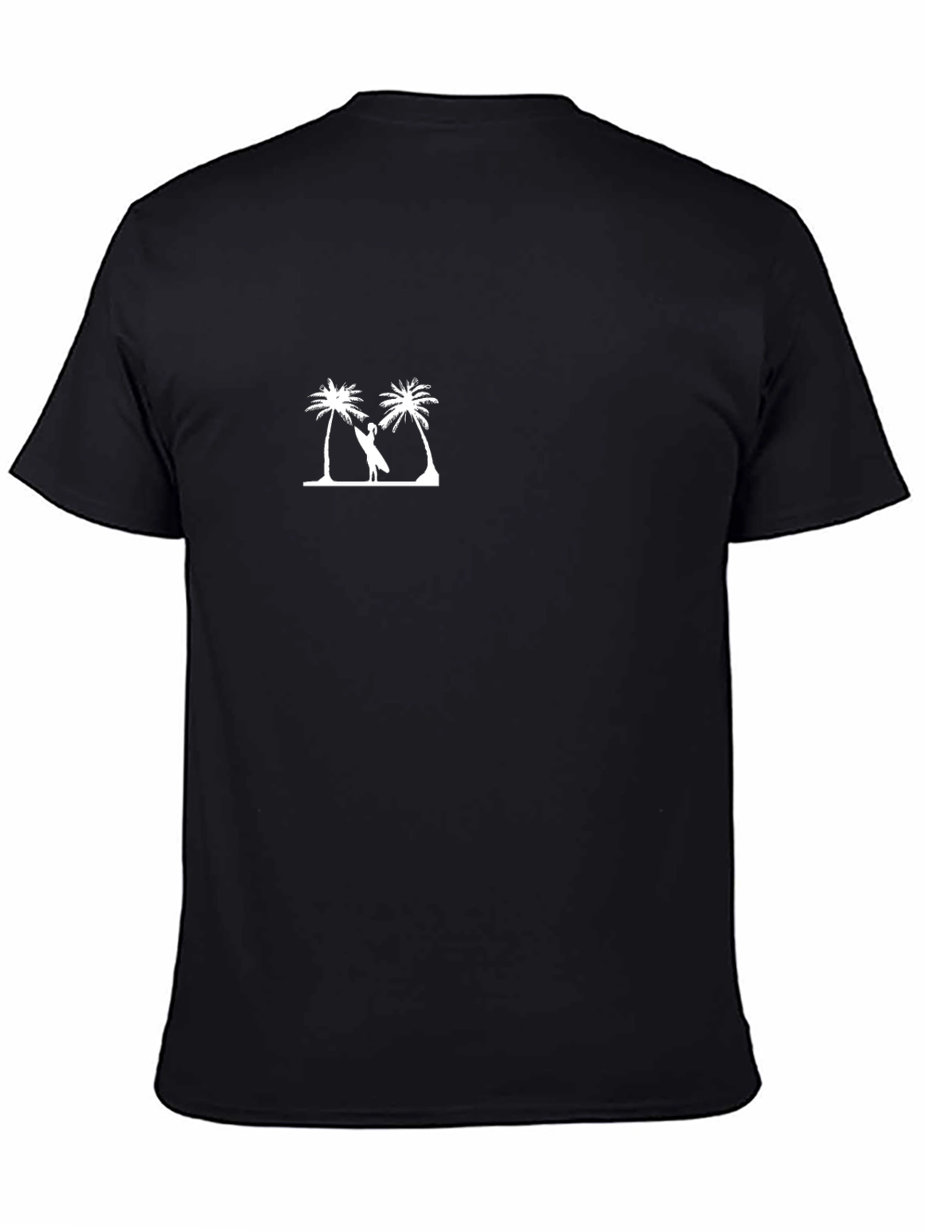 Palm Tree & Surfer Graphic T-Shirt