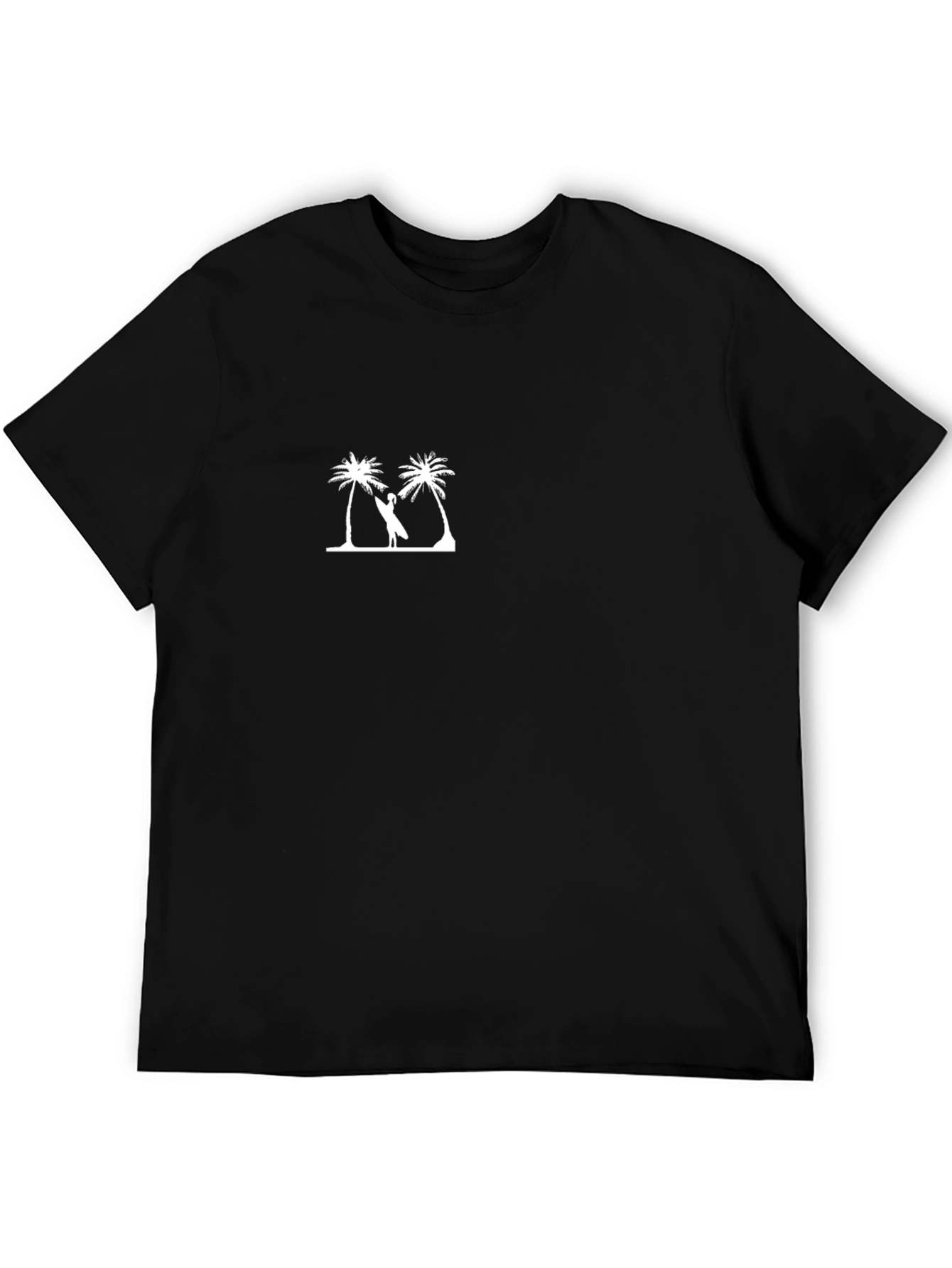 Palm Tree & Surfer Graphic T-Shirt