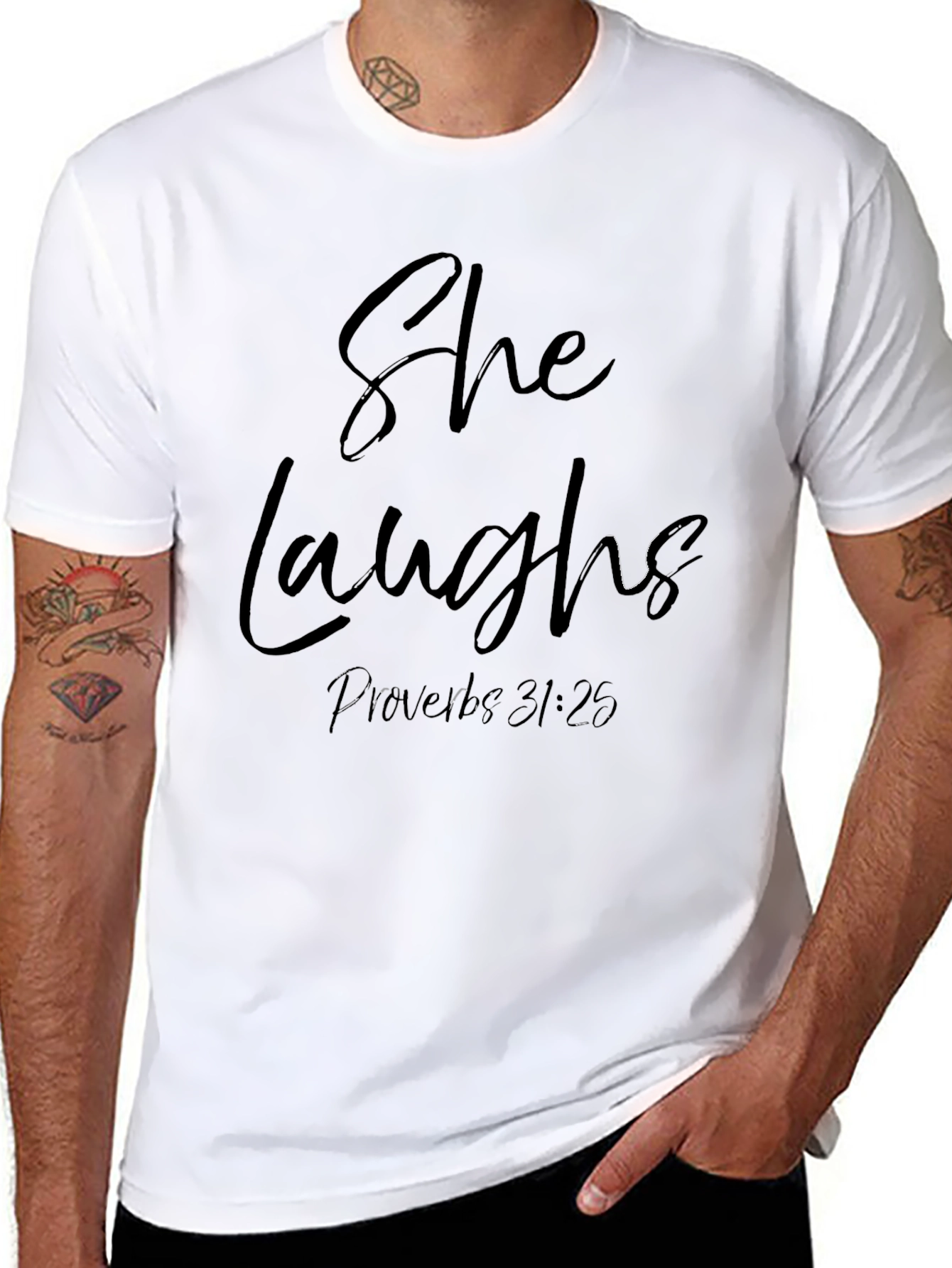 She Laughs Proverbs T-Shirt