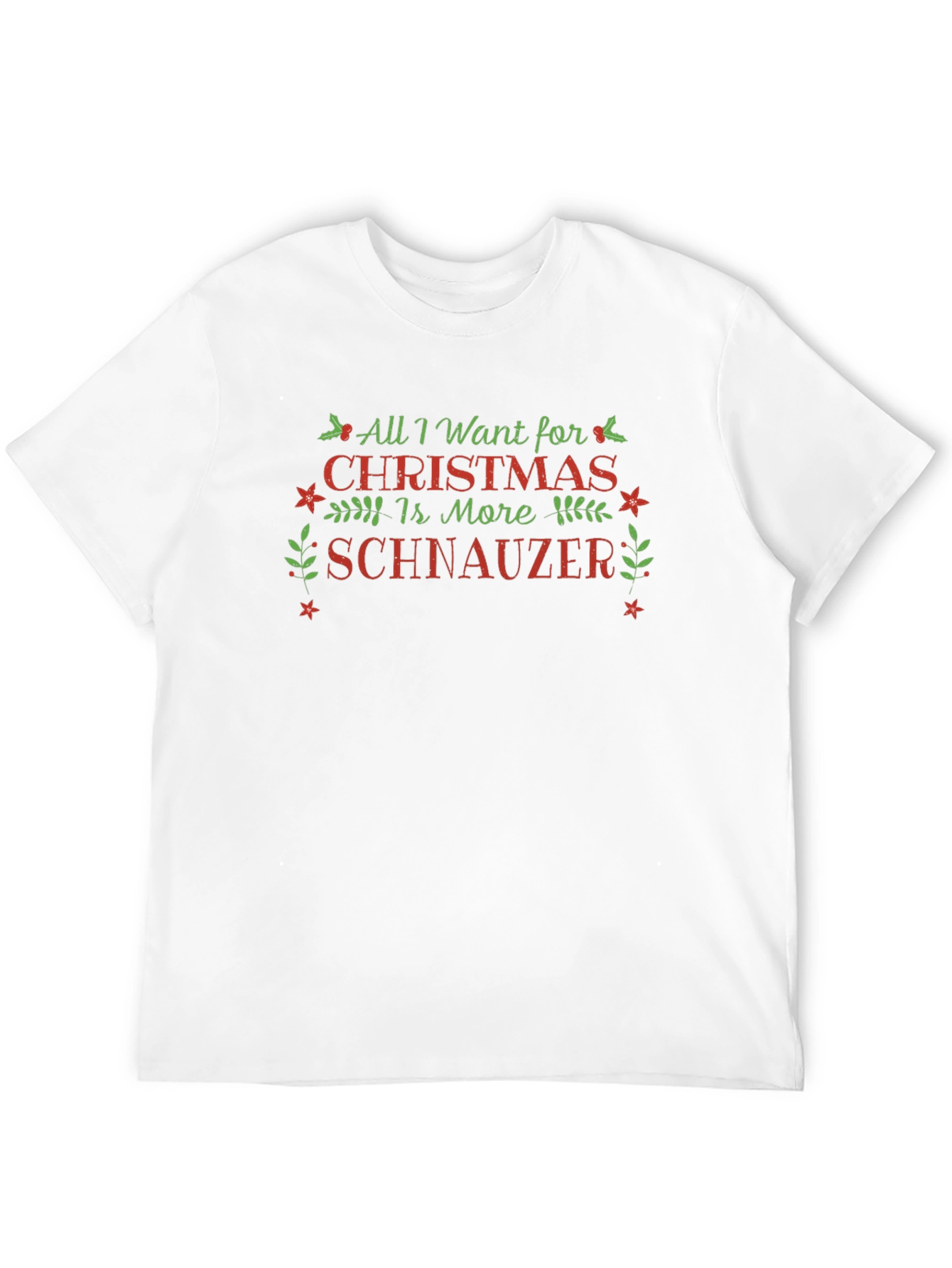 Christmas Schnauzer T-Shirt - Holiday Tee
