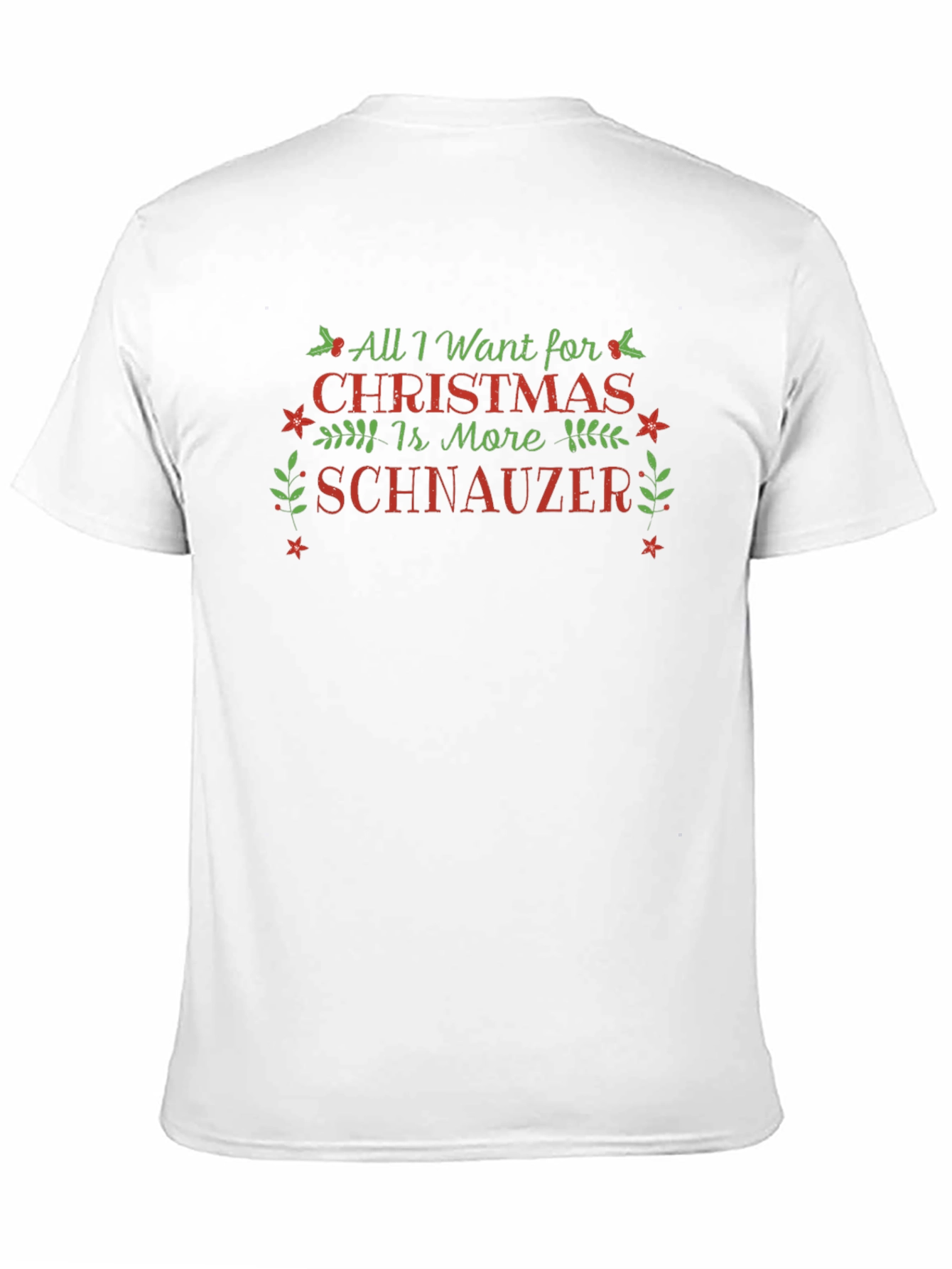 Christmas Schnauzer T-Shirt - Holiday Tee