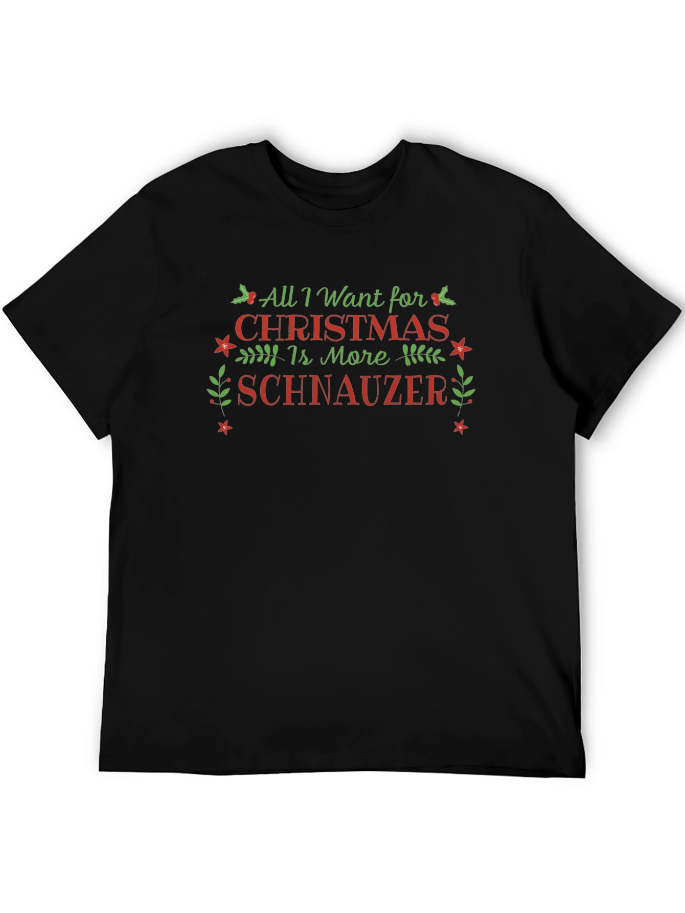 Christmas Schnauzer T-Shirt - Holiday Tee