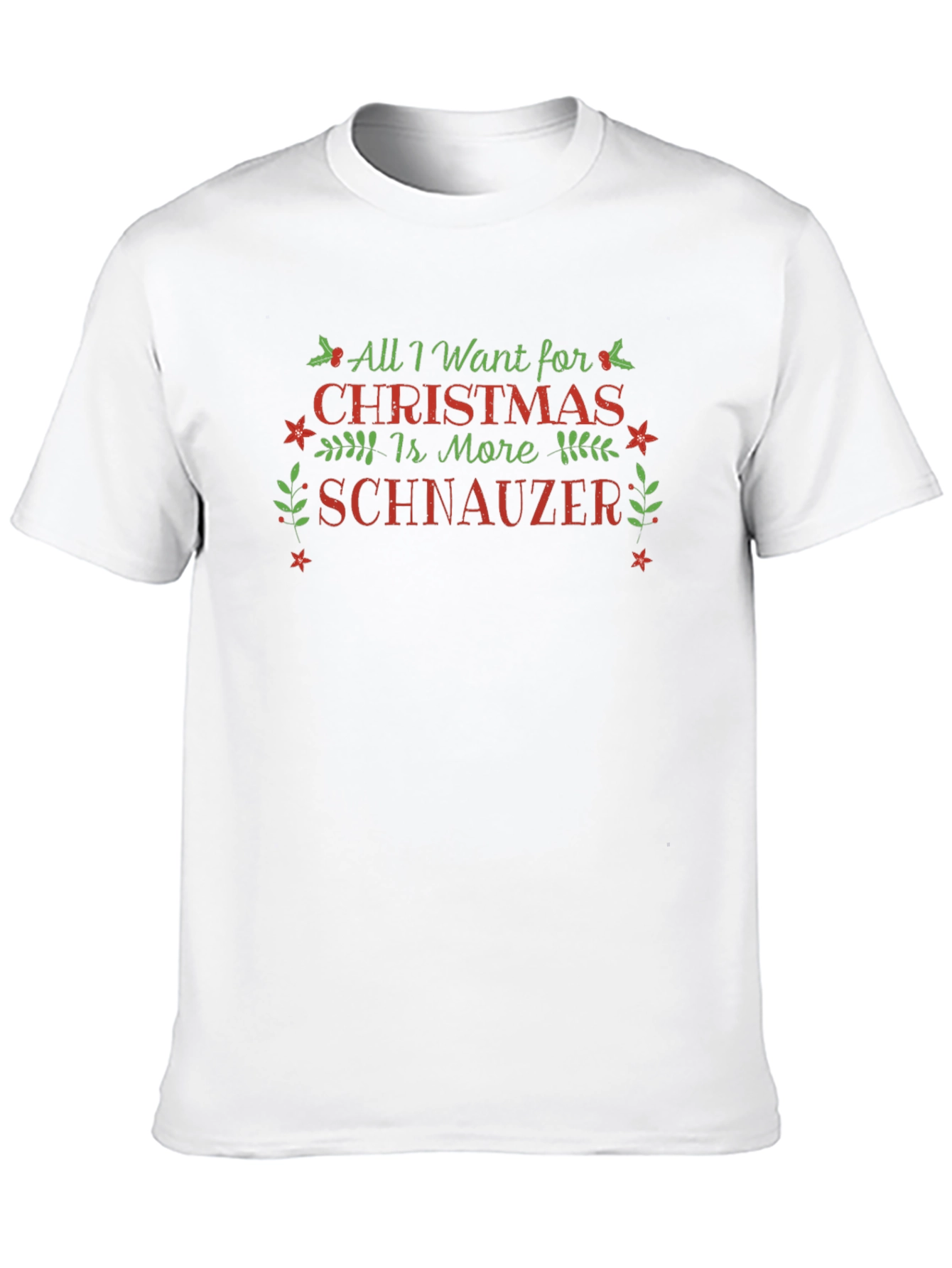 Christmas Schnauzer T-Shirt - Holiday Tee