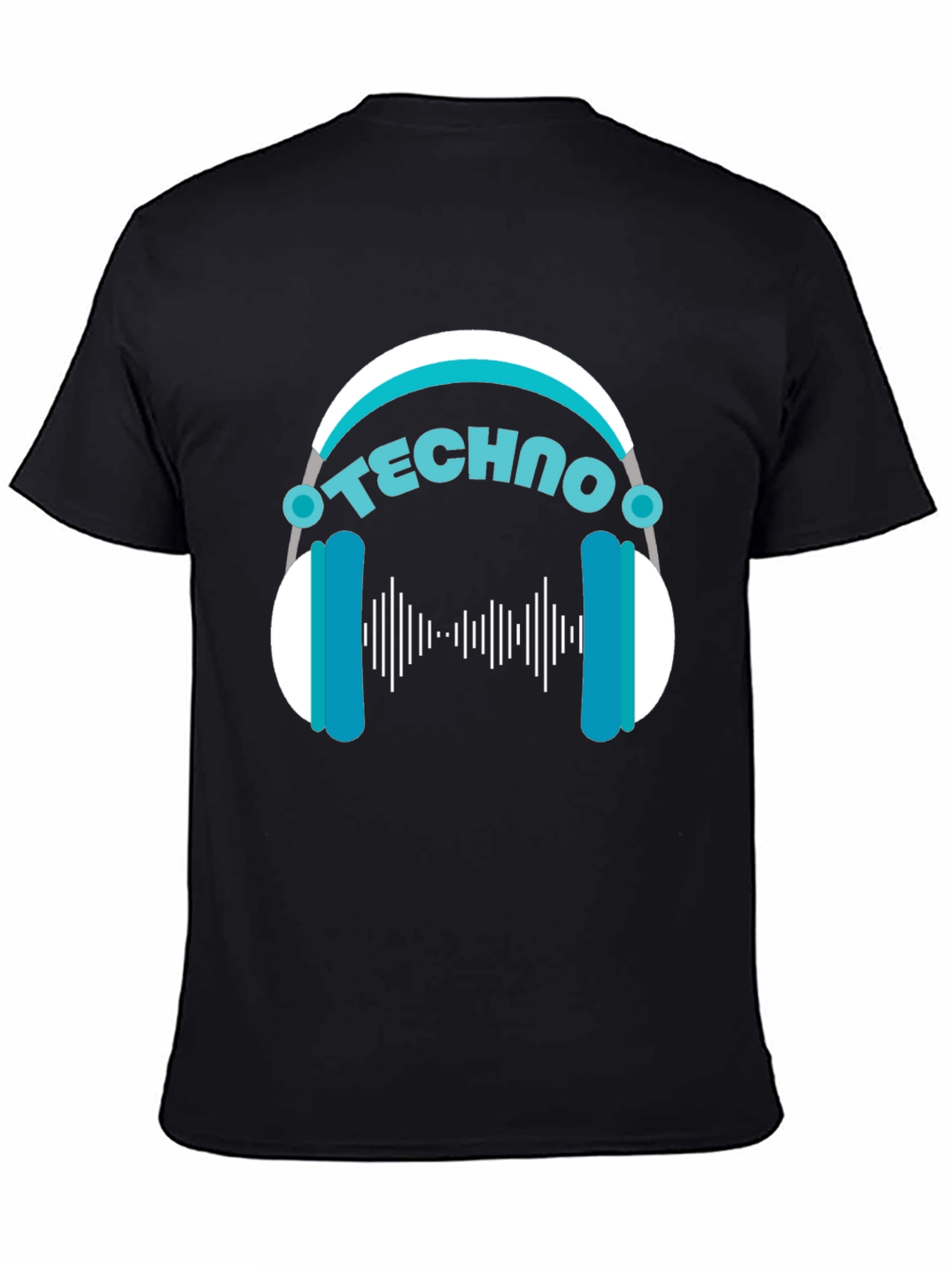 Techno Music T-Shirt - DJ Headphone Design