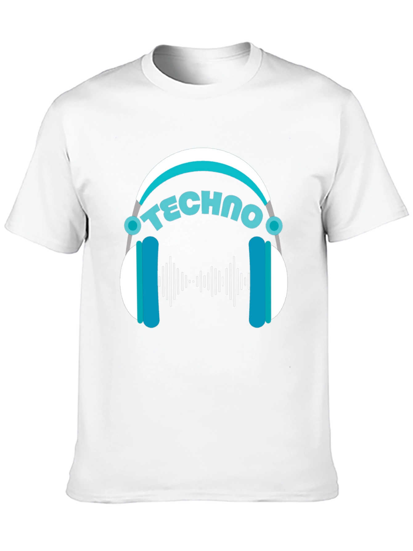 Techno Music T-Shirt - DJ Headphone Design