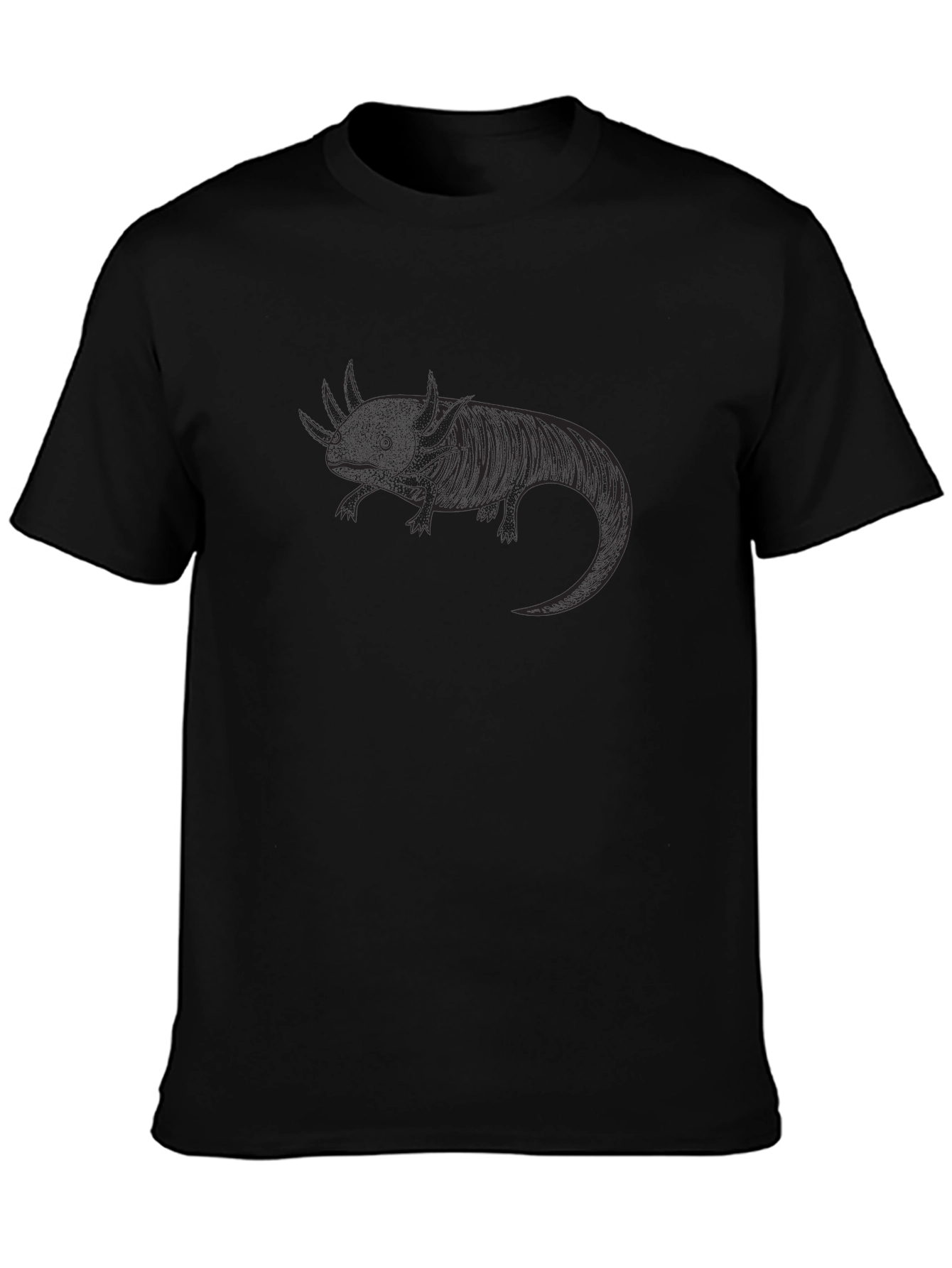 Axolotl Graphic Tee - Black Unisex