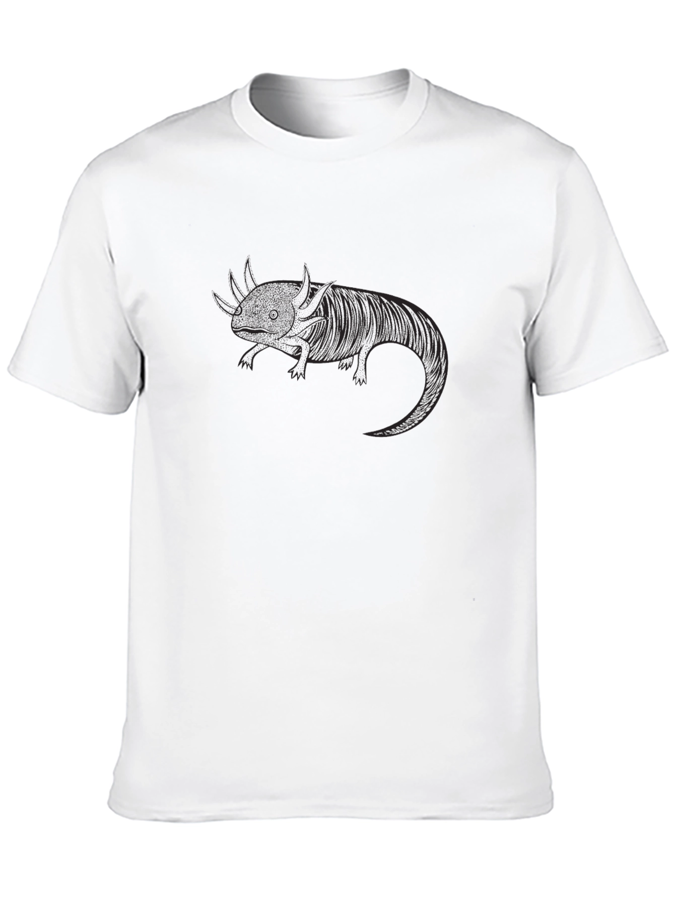 Axolotl Graphic Tee - Black Unisex